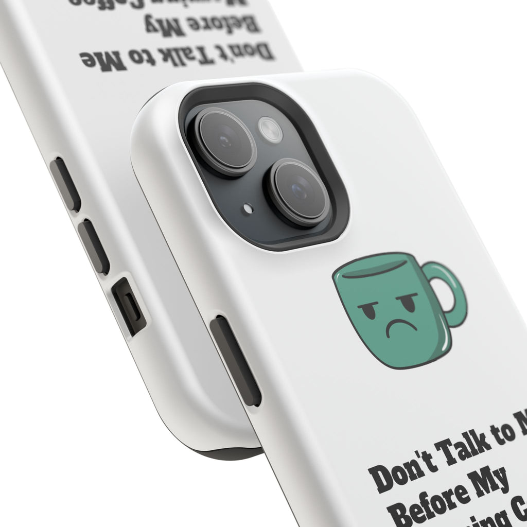 Coffee-Themed Magnetic Phone Cases, Funny Gift for Coffee Lovers, Morning Essential, Quirky Phone Accessories, Unique Merchandise