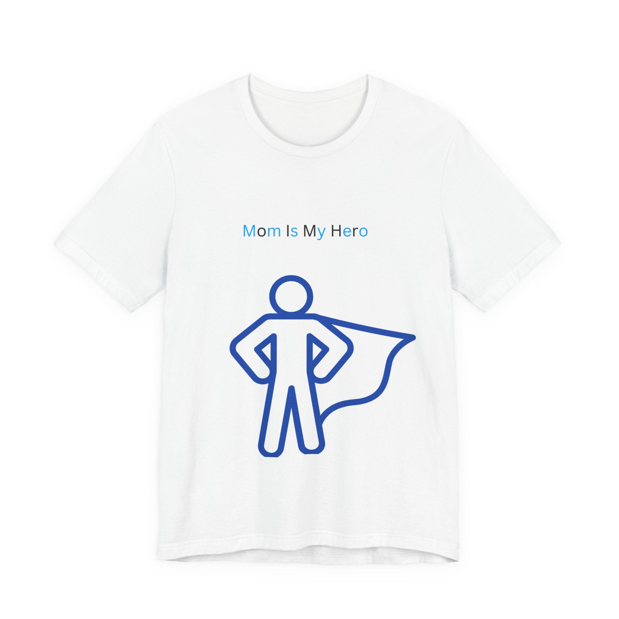 Mom Is My Hero Graphic Tee – Gift for Mother, Superhero Shirt, Family Reunion, Mother's Day, Casual Wear