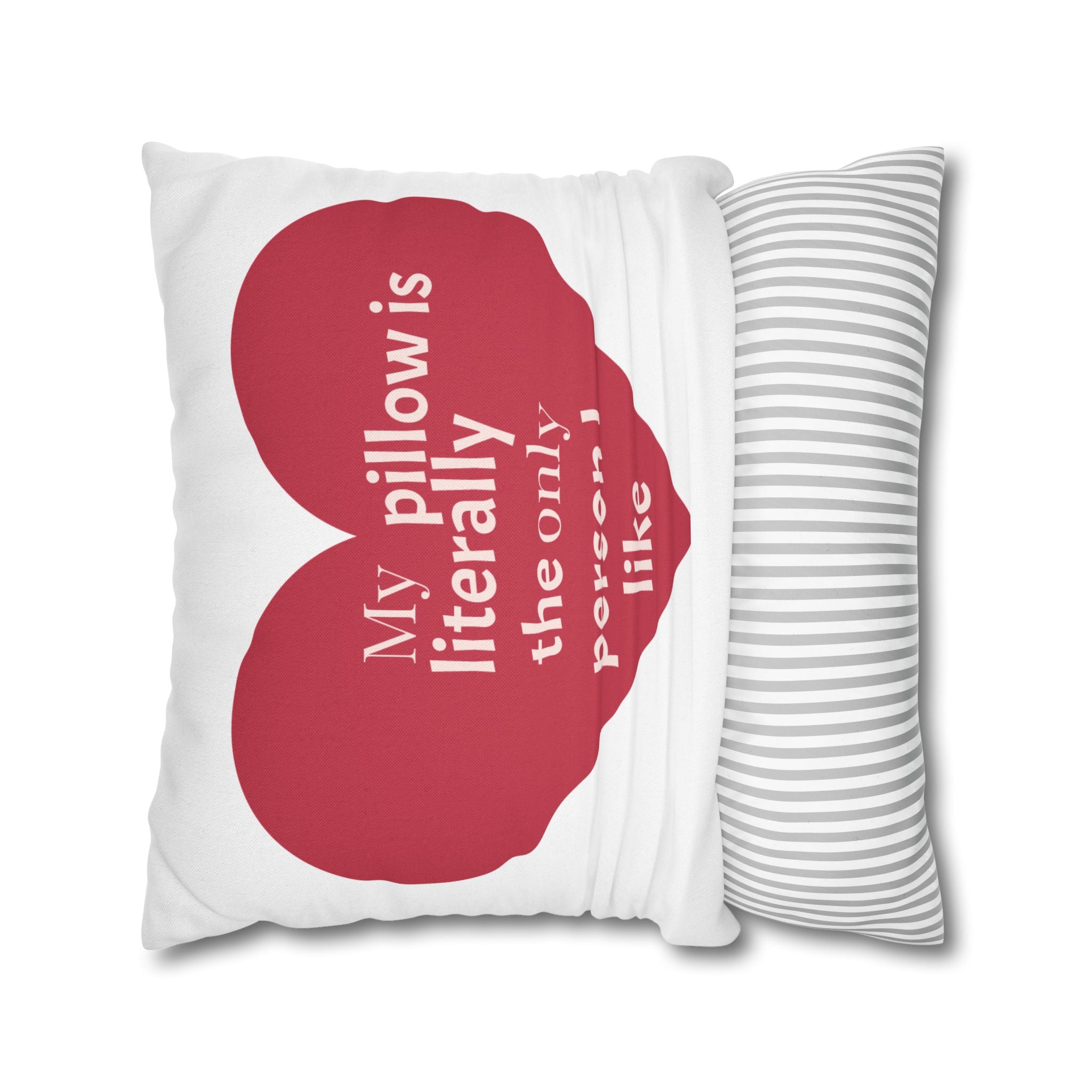 Heartfelt Pillowcase Gift for Couples, Bedroom Decor, Cozy Home Accessory, Funny Quotes, Valentine's Day, Love Gifts