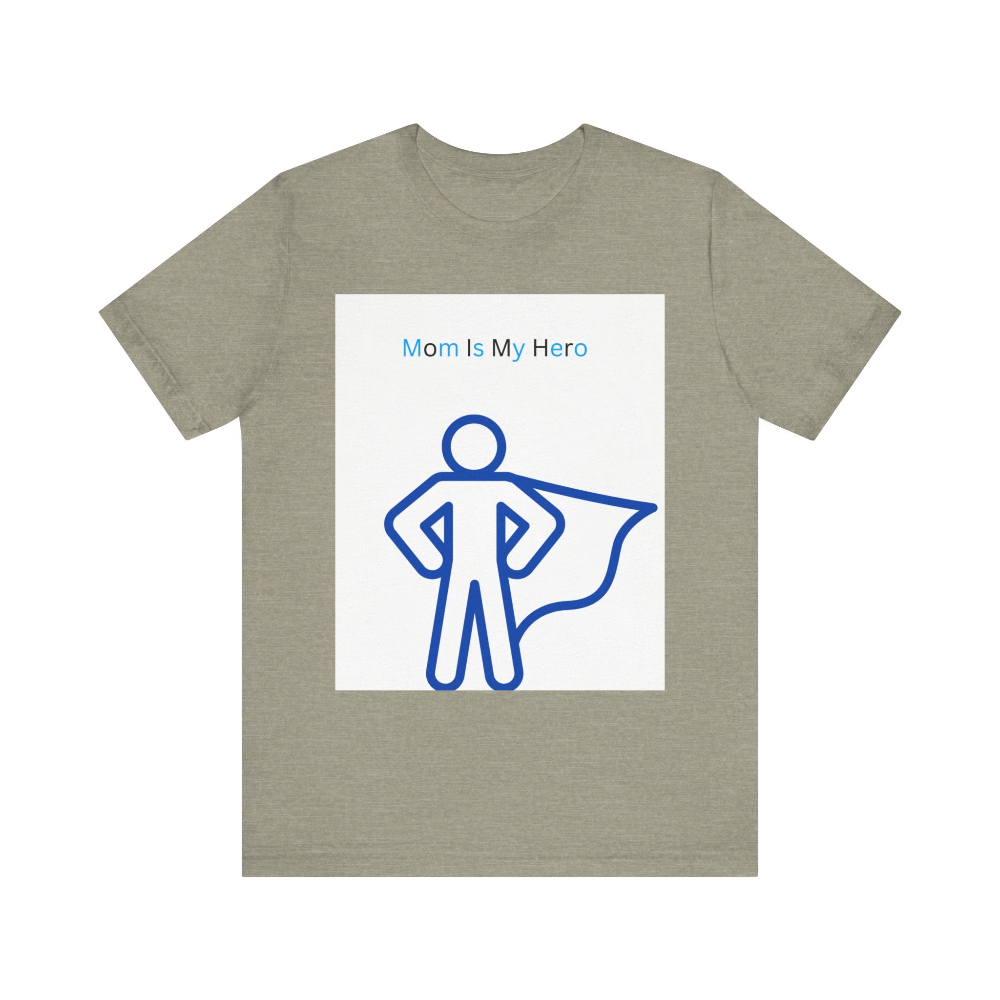 Mom Is My Hero Graphic Tee – Gift for Mother, Superhero Shirt, Family Reunion, Mother's Day, Casual Wear