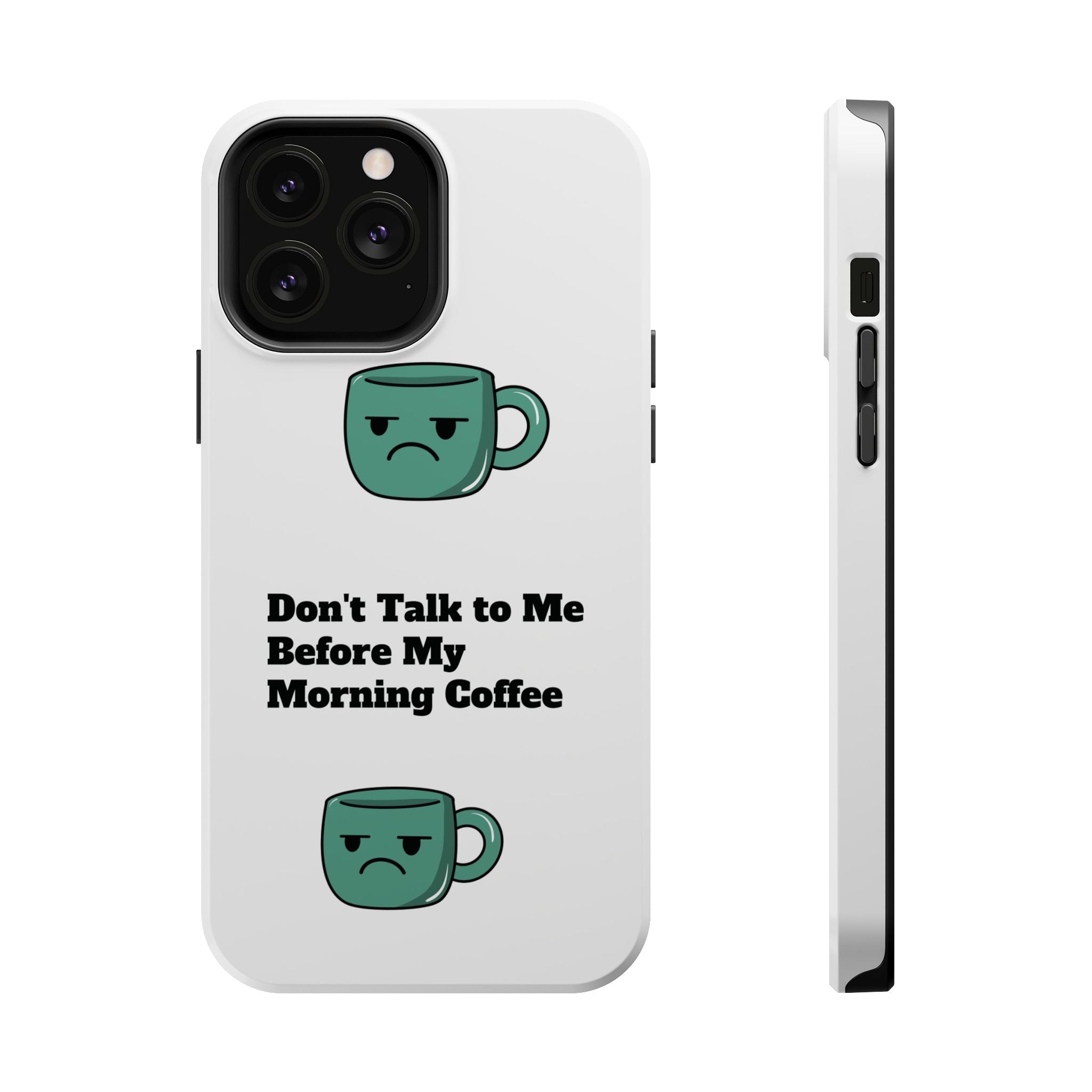 Coffee-Themed Magnetic Phone Cases, Funny Gift for Coffee Lovers, Morning Essential, Quirky Phone Accessories, Unique Merchandise