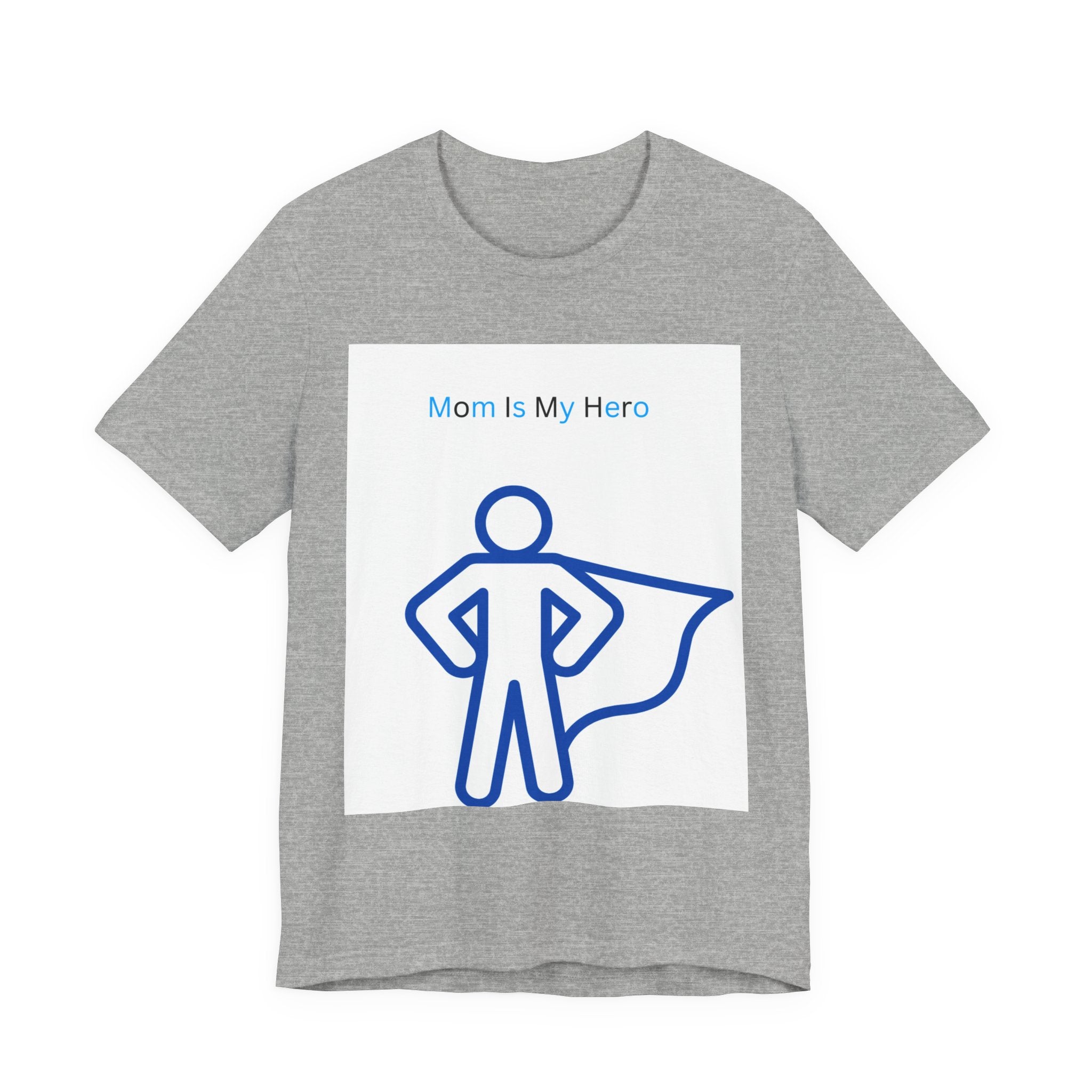 Mom Is My Hero Graphic Tee – Gift for Mother, Superhero Shirt, Family Reunion, Mother's Day, Casual Wear