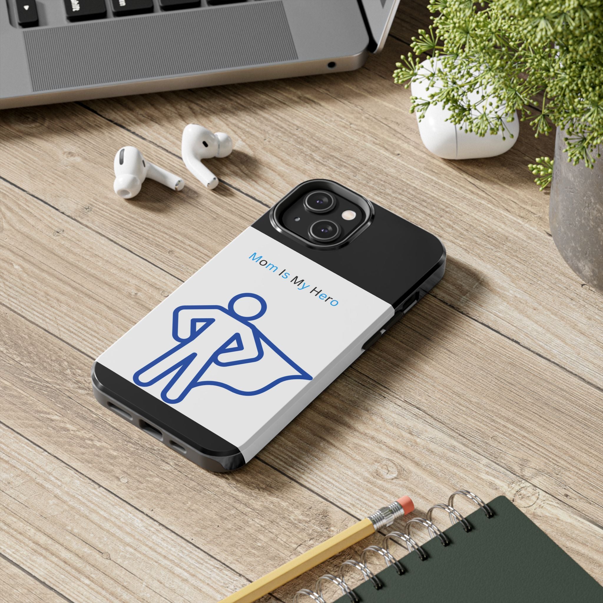 Mom Is My Hero Tough Phone Cases | Gifts for Moms, Hero Phone Cover, Durable Phone Case, Mother's Day, Super Mom Gift