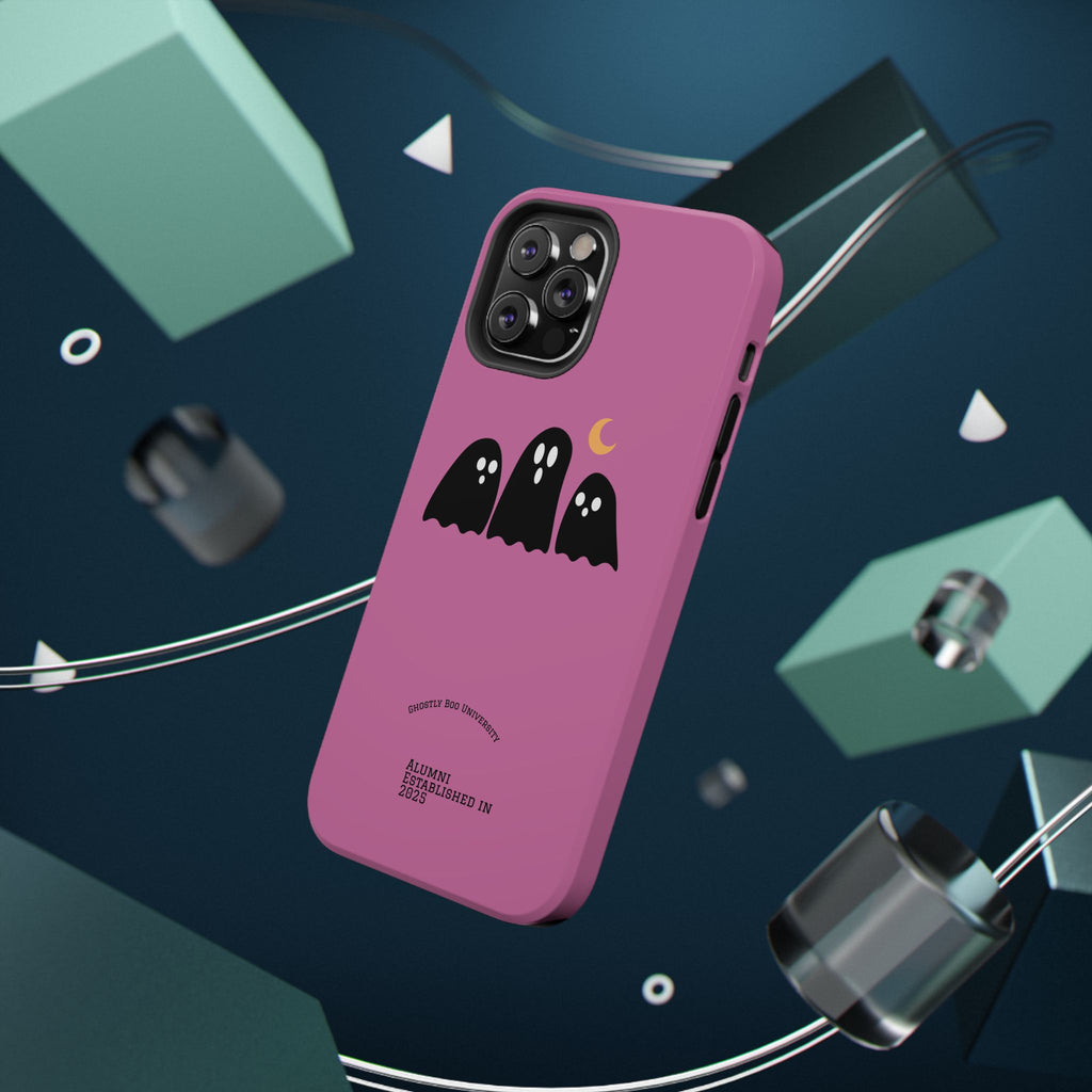 Ghostly Boo University Impact-Resistant Cases, Cute Phone Cover, Halloween Gift, College Student Accessory, Alumni Case