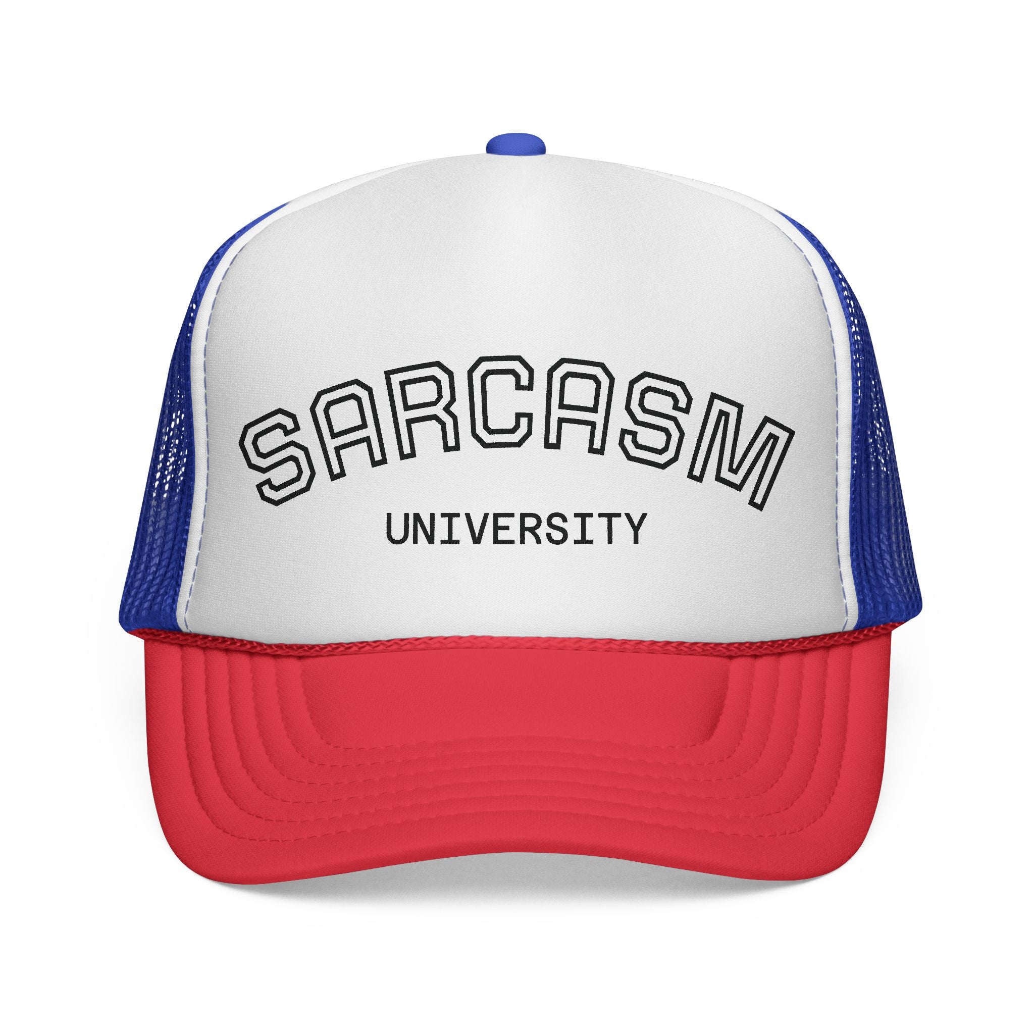 Sarcasm University Trucker Cap | Funny Hat for Friends, Gift for Graduates, Unisex Casual Wear, Humor Accessories, Daily Life