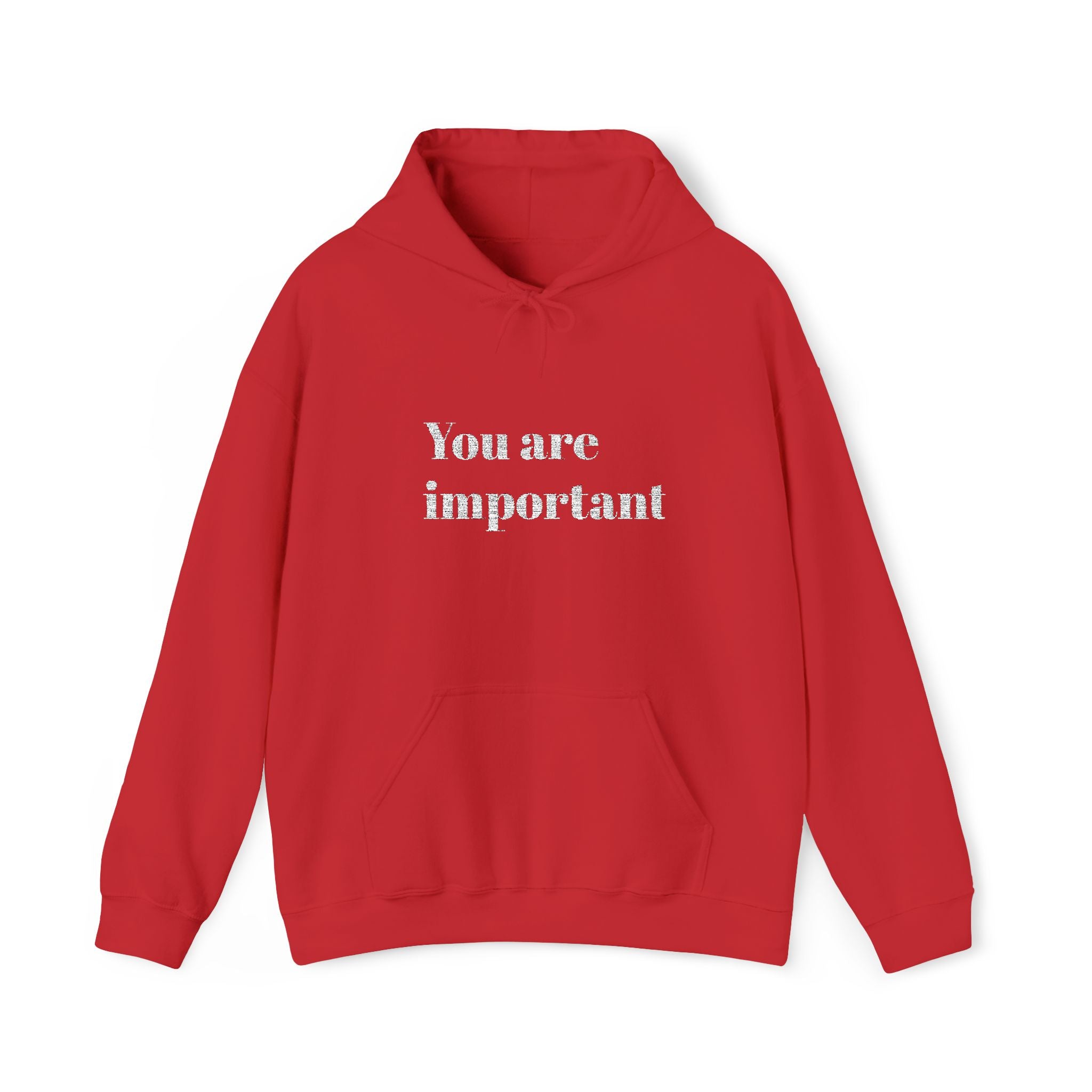 Empowering Hoodie - You Are Important, Motivational Gift, Cozy Sweatshirt, Unisex Fashion, Positive Vibes, Self-Love Apparel