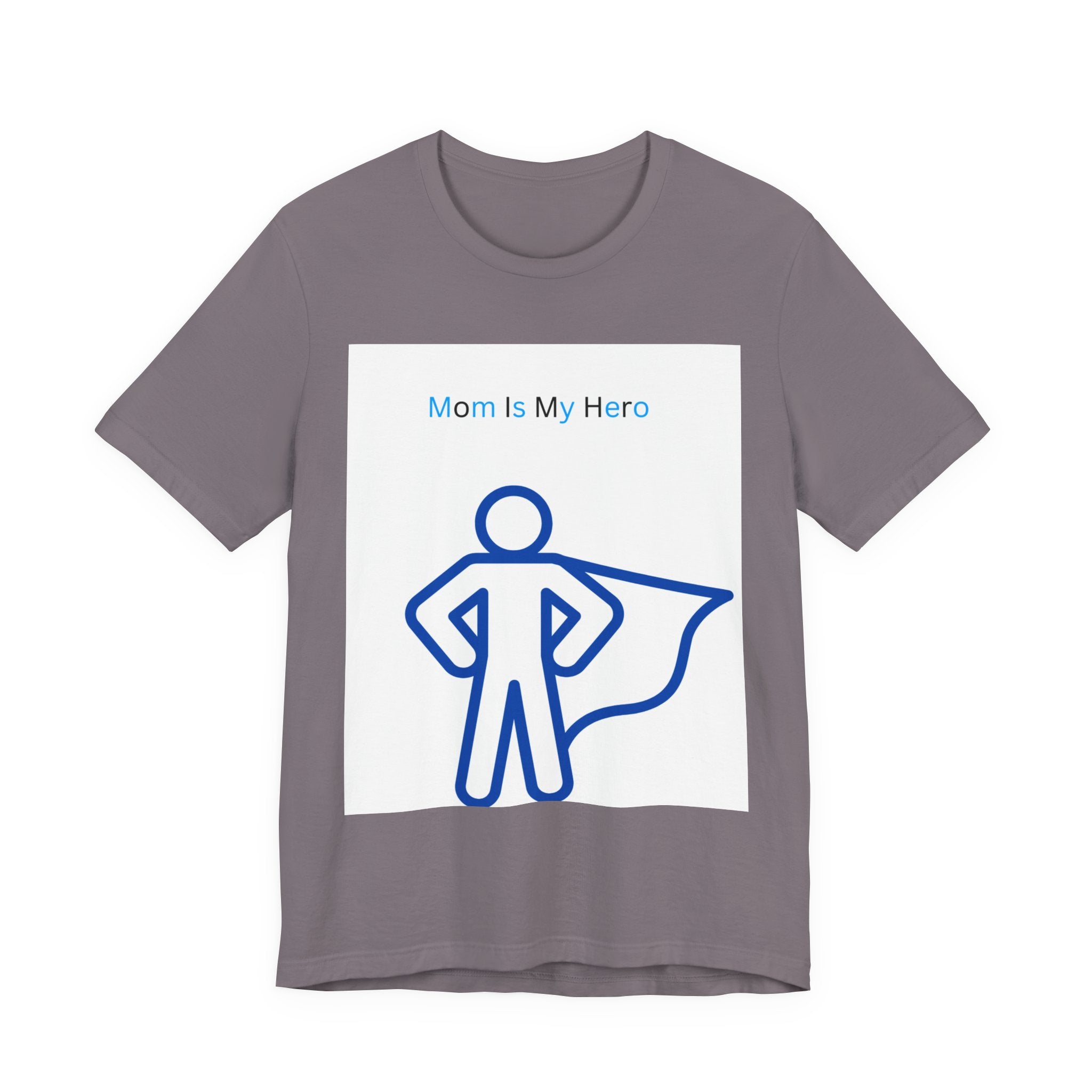 Mom Is My Hero Graphic Tee – Gift for Mother, Superhero Shirt, Family Reunion, Mother's Day, Casual Wear