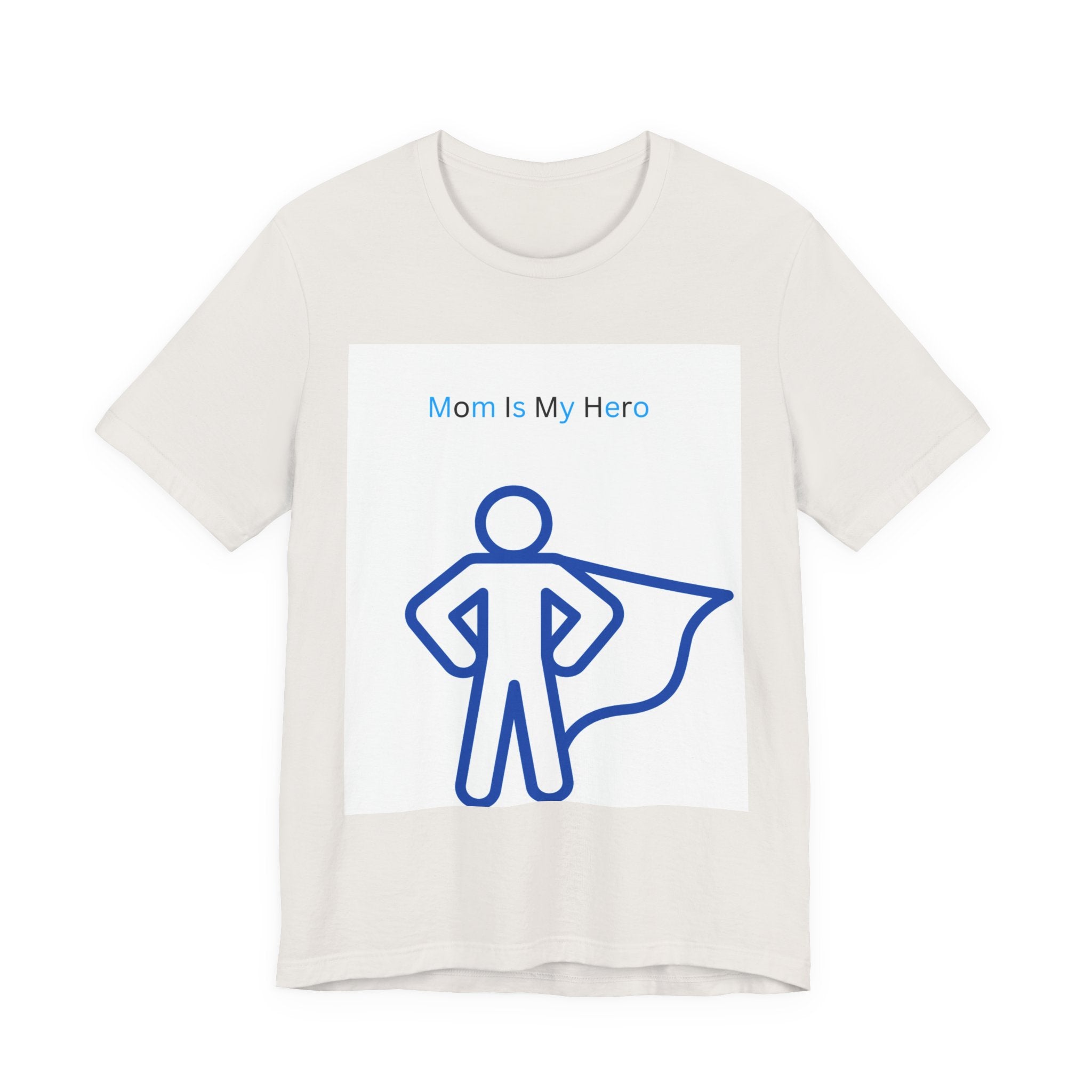 Mom Is My Hero Graphic Tee – Gift for Mother, Superhero Shirt, Family Reunion, Mother's Day, Casual Wear