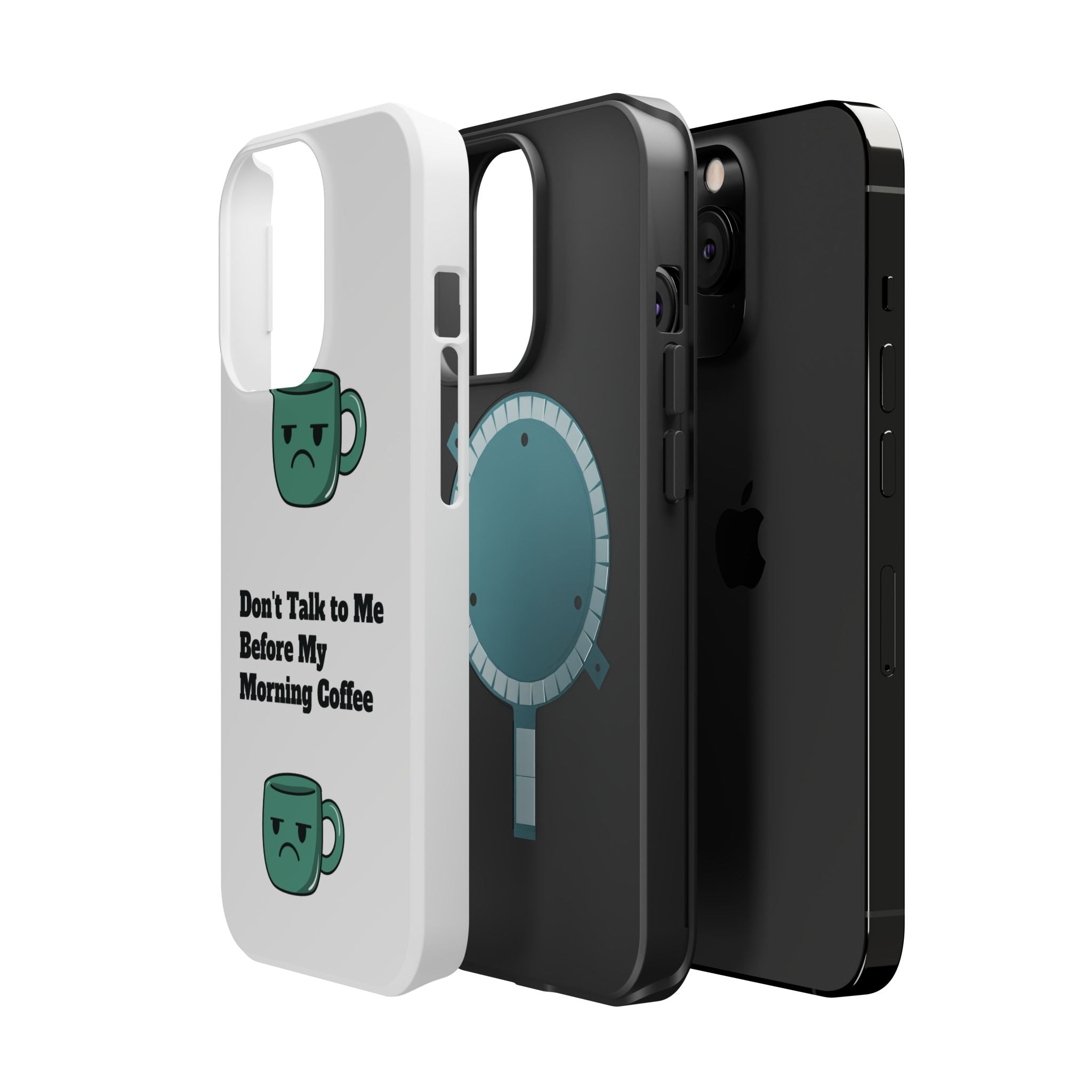 Coffee-Themed Magnetic Phone Cases, Funny Gift for Coffee Lovers, Morning Essential, Quirky Phone Accessories, Unique Merchandise