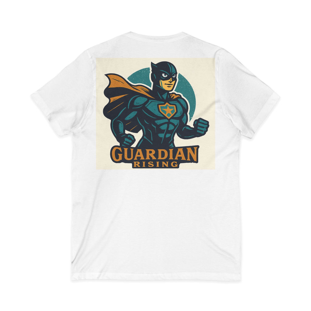 Super Dad V-Neck Tee, Unisex Father's Day Shirt, Gift for Dads, Superhero Dad T-Shirt, Casual Daily Wear, Guardian Rising Tee