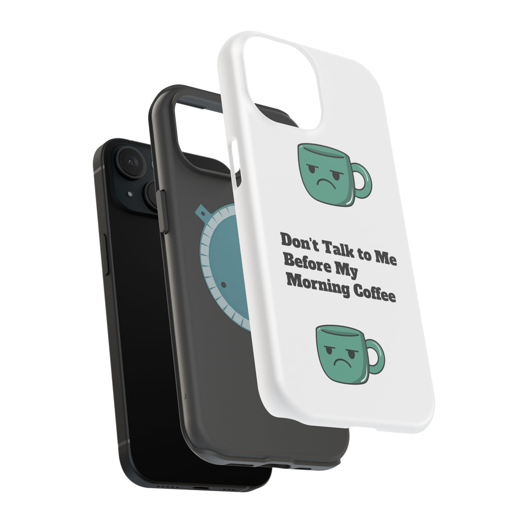 Coffee-Themed Magnetic Phone Cases, Funny Gift for Coffee Lovers, Morning Essential, Quirky Phone Accessories, Unique Merchandise