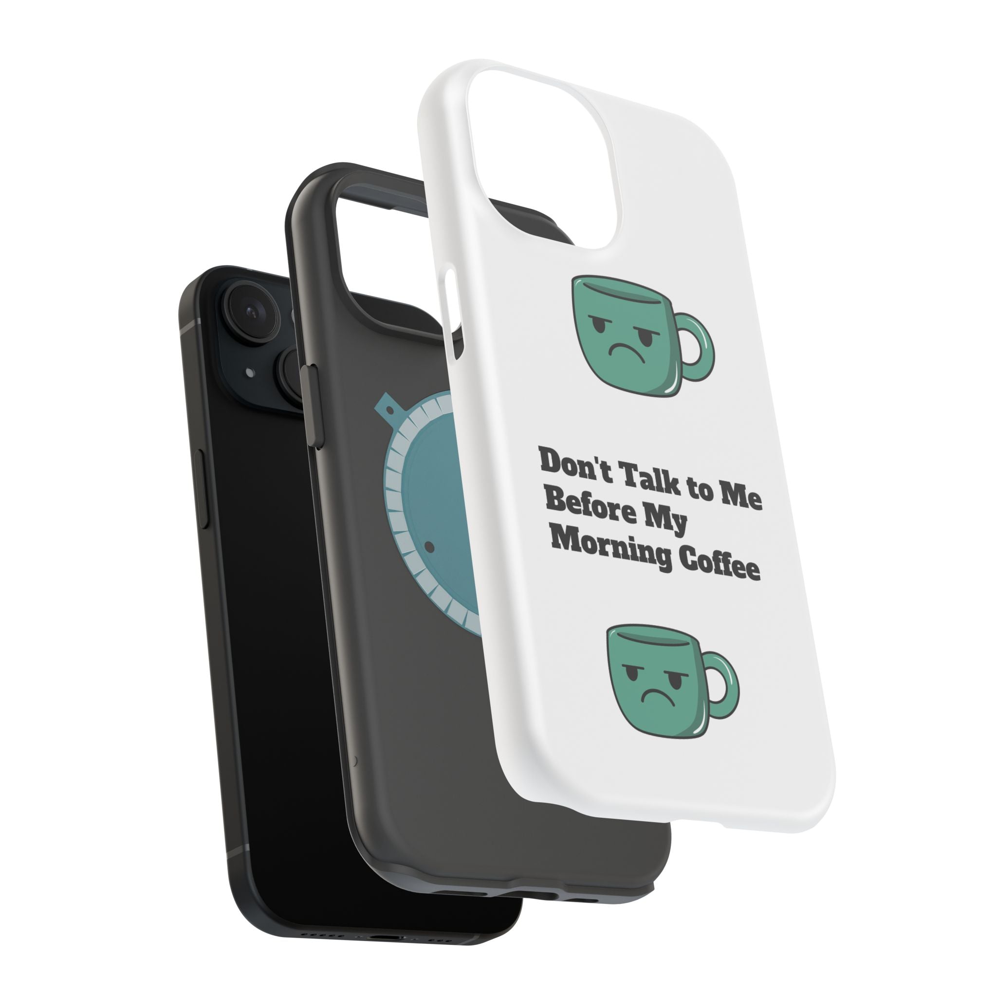 Coffee-Themed Magnetic Phone Cases, Funny Gift for Coffee Lovers, Morning Essential, Quirky Phone Accessories, Unique Merchandise