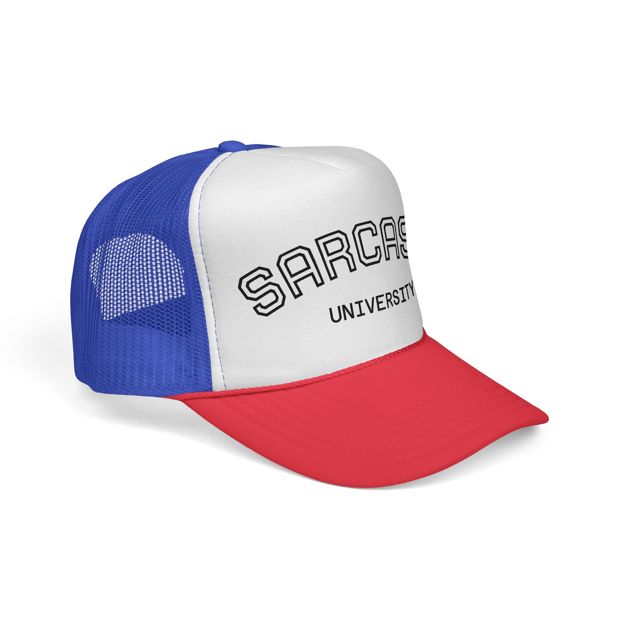 Sarcasm University Trucker Cap | Funny Hat for Friends, Gift for Graduates, Unisex Casual Wear, Humor Accessories, Daily Life