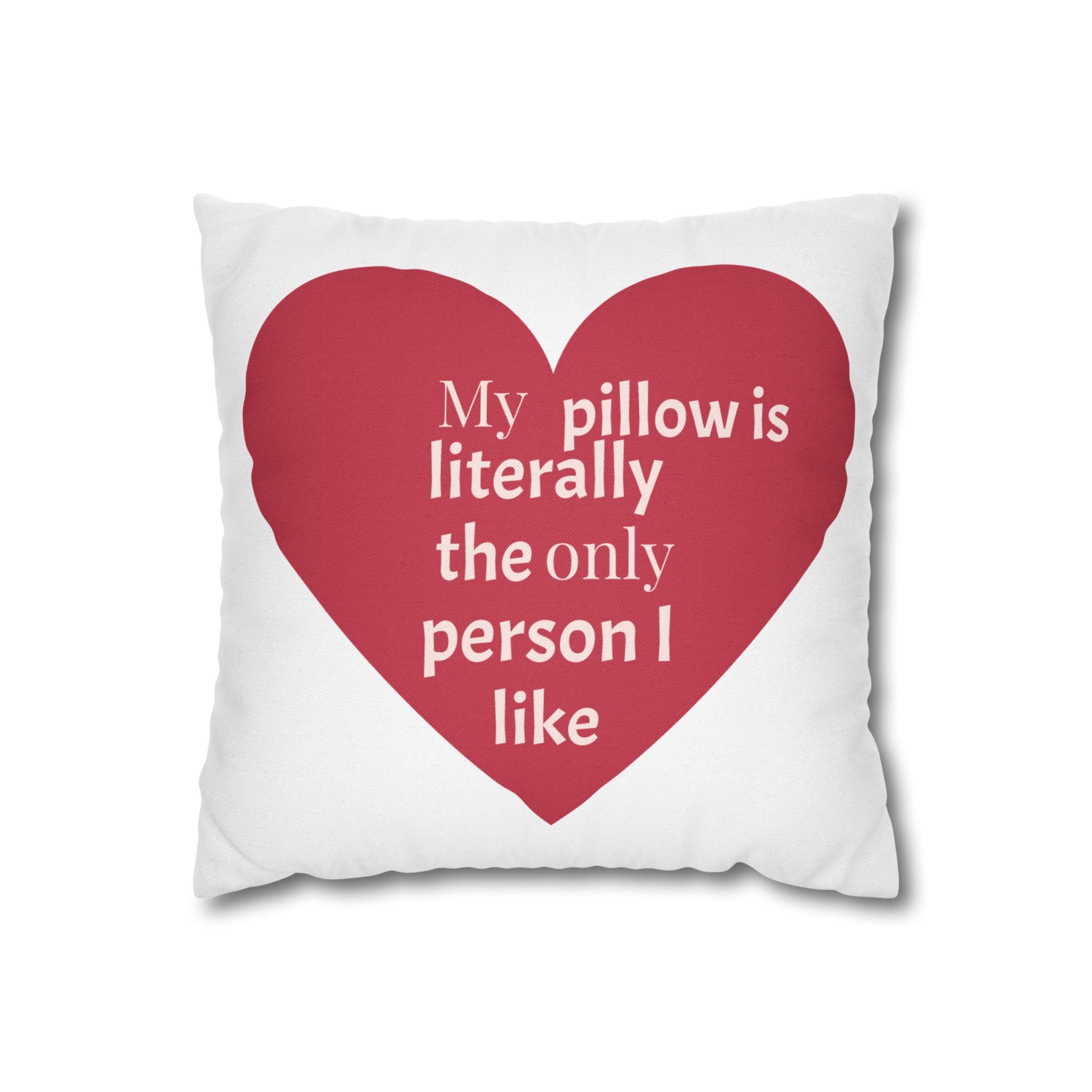 Heartfelt Pillowcase Gift for Couples, Bedroom Decor, Cozy Home Accessory, Funny Quotes, Valentine's Day, Love Gifts