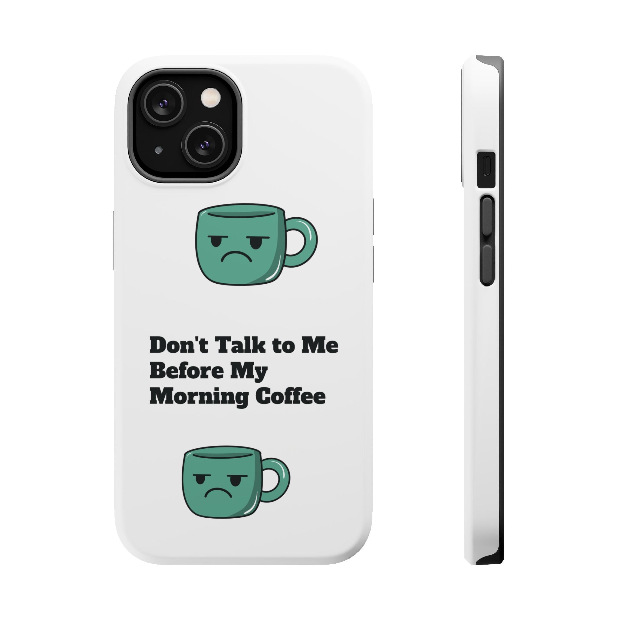 Coffee-Themed Magnetic Phone Cases, Funny Gift for Coffee Lovers, Morning Essential, Quirky Phone Accessories, Unique Merchandise