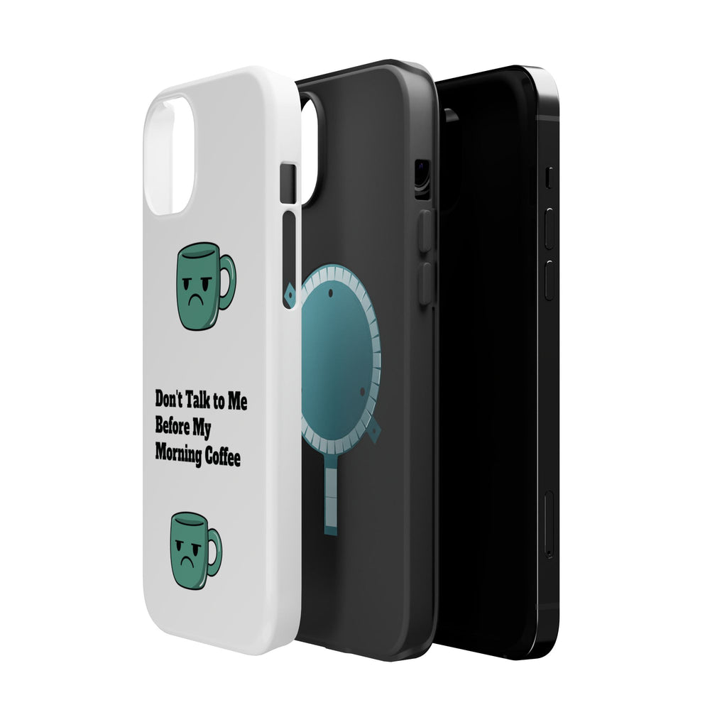 Coffee-Themed Magnetic Phone Cases, Funny Gift for Coffee Lovers, Morning Essential, Quirky Phone Accessories, Unique Merchandise