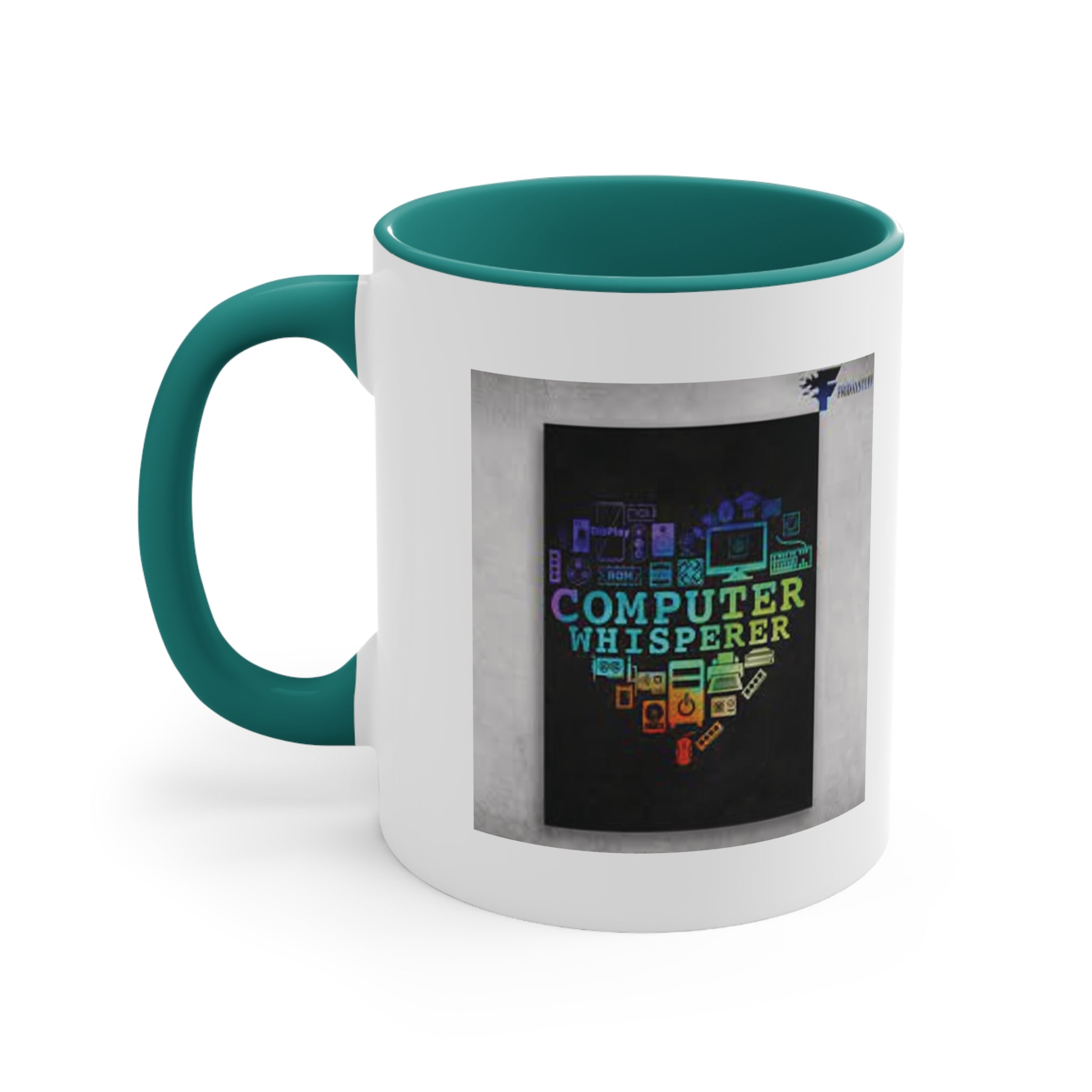 Computer Whisperer Accent Mug - Perfect for Tech Lovers, Coffee Enthusiasts, Gift for Programmers, Office Decor, Colorful Mug