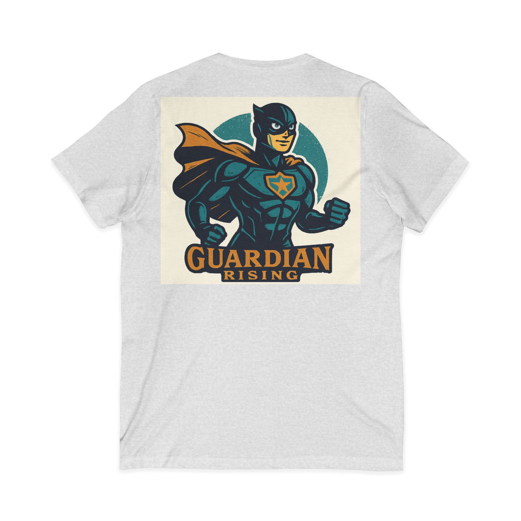 Super Dad V-Neck Tee, Unisex Father's Day Shirt, Gift for Dads, Superhero Dad T-Shirt, Casual Daily Wear, Guardian Rising Tee