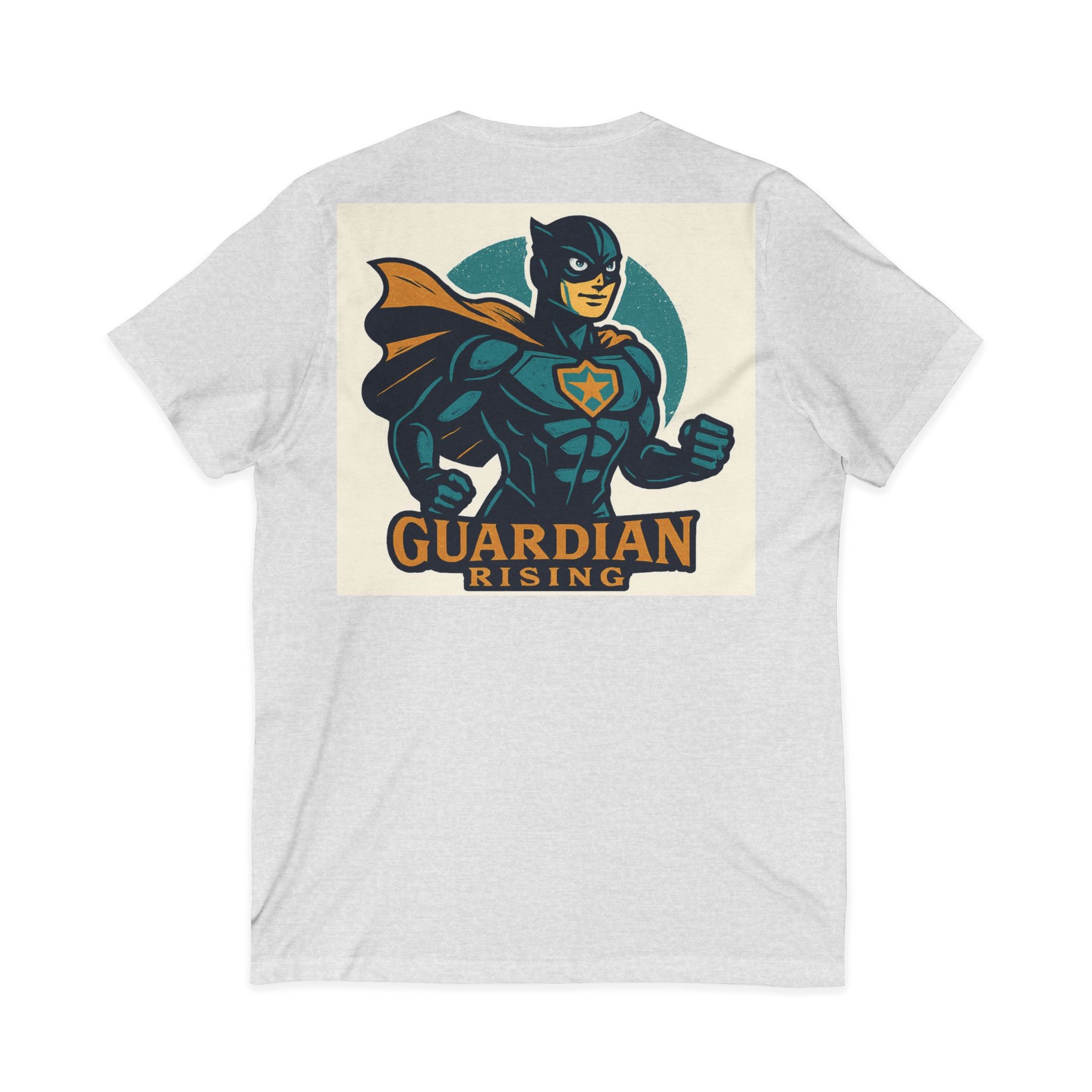Super Dad V-Neck Tee, Unisex Father's Day Shirt, Gift for Dads, Superhero Dad T-Shirt, Casual Daily Wear, Guardian Rising Tee