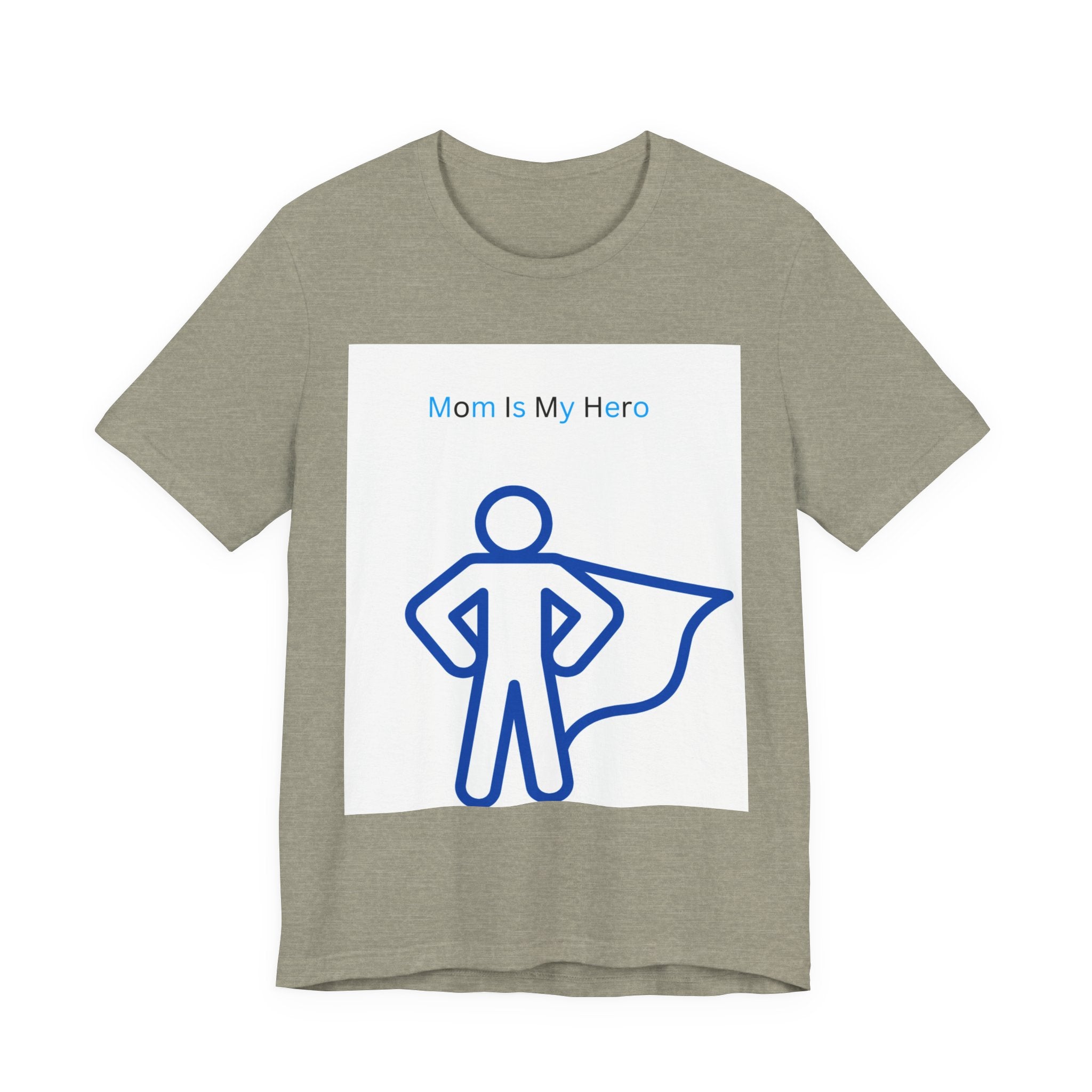 Mom Is My Hero Graphic Tee – Gift for Mother, Superhero Shirt, Family Reunion, Mother's Day, Casual Wear