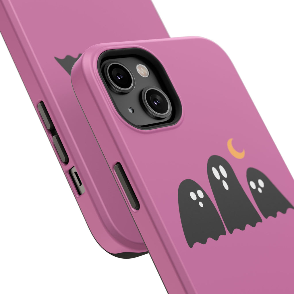 Ghostly Boo University Impact-Resistant Cases, Cute Phone Cover, Halloween Gift, College Student Accessory, Alumni Case
