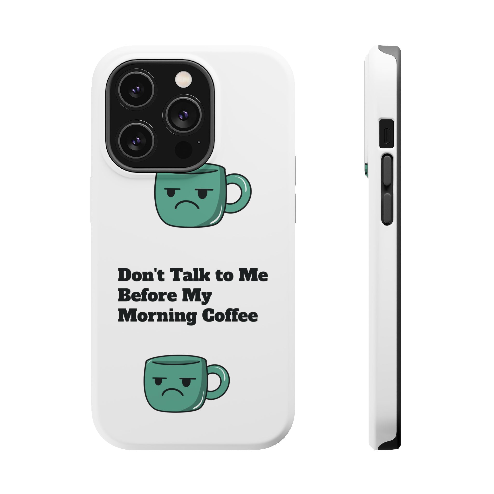 Coffee-Themed Magnetic Phone Cases, Funny Gift for Coffee Lovers, Morning Essential, Quirky Phone Accessories, Unique Merchandise