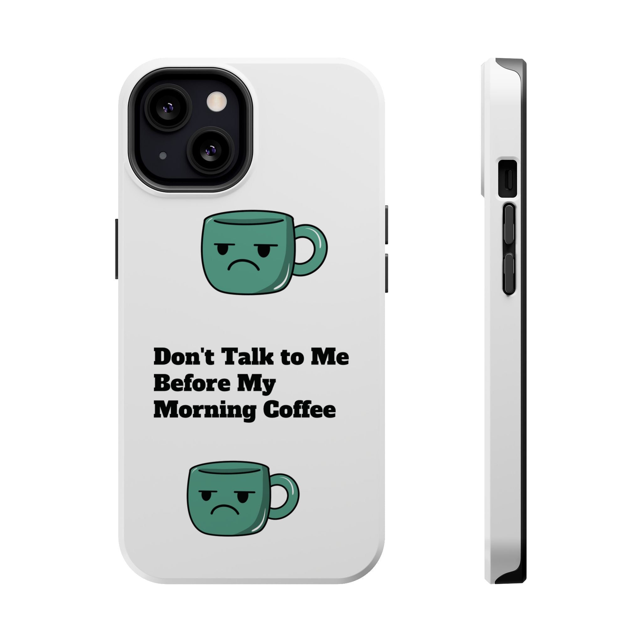 Coffee-Themed Magnetic Phone Cases, Funny Gift for Coffee Lovers, Morning Essential, Quirky Phone Accessories, Unique Merchandise