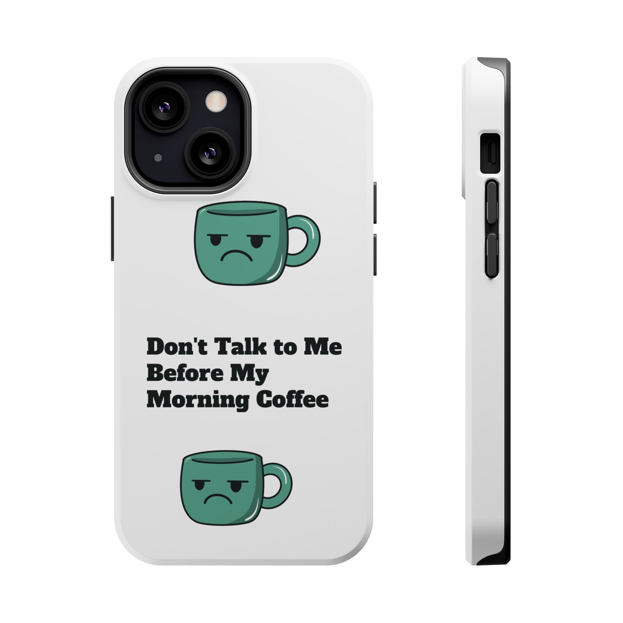 Coffee-Themed Magnetic Phone Cases, Funny Gift for Coffee Lovers, Morning Essential, Quirky Phone Accessories, Unique Merchandise