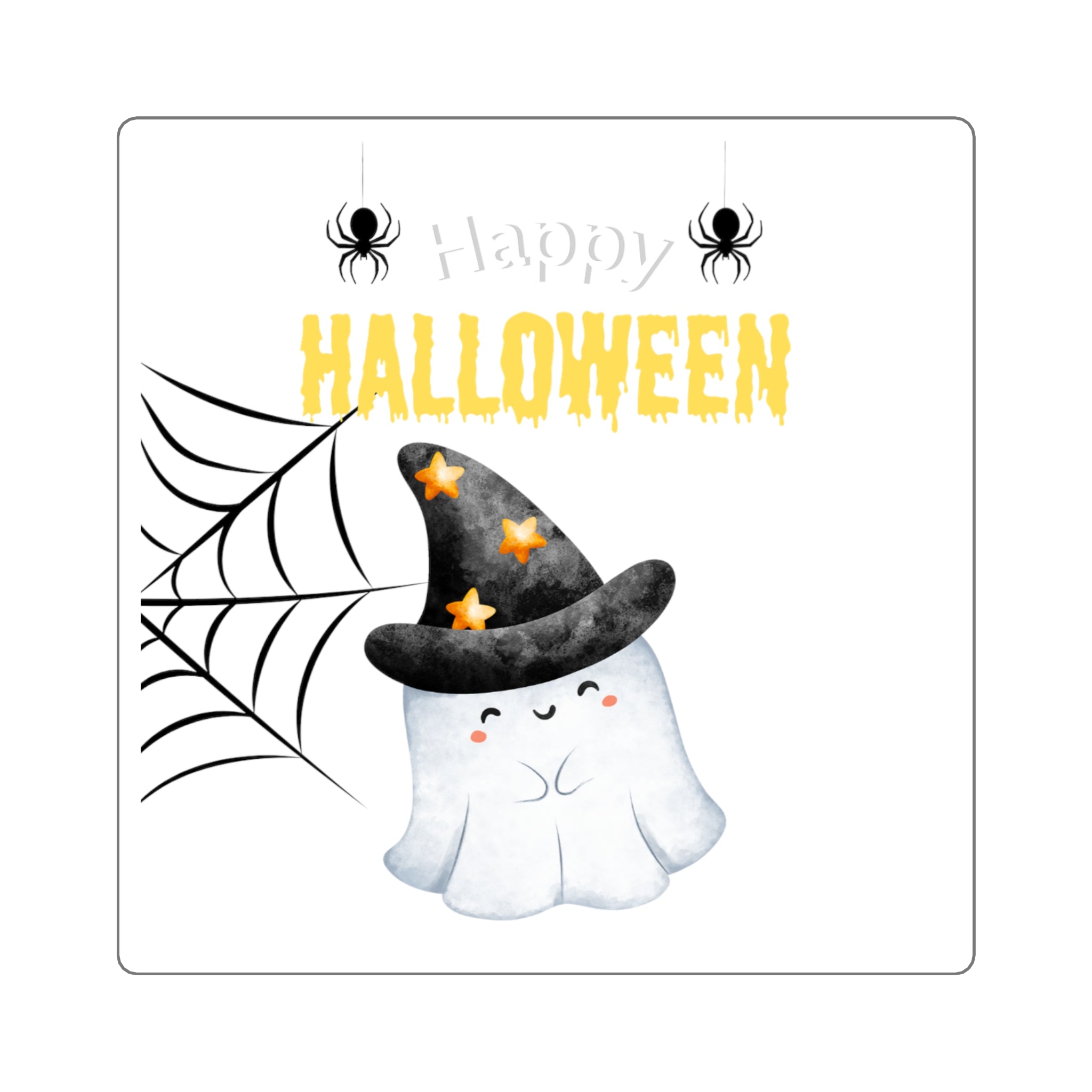 Happy Halloween Ghost Stickers, Cute Halloween Decor, Party Favors, Treat Bags, Trick or Treat
