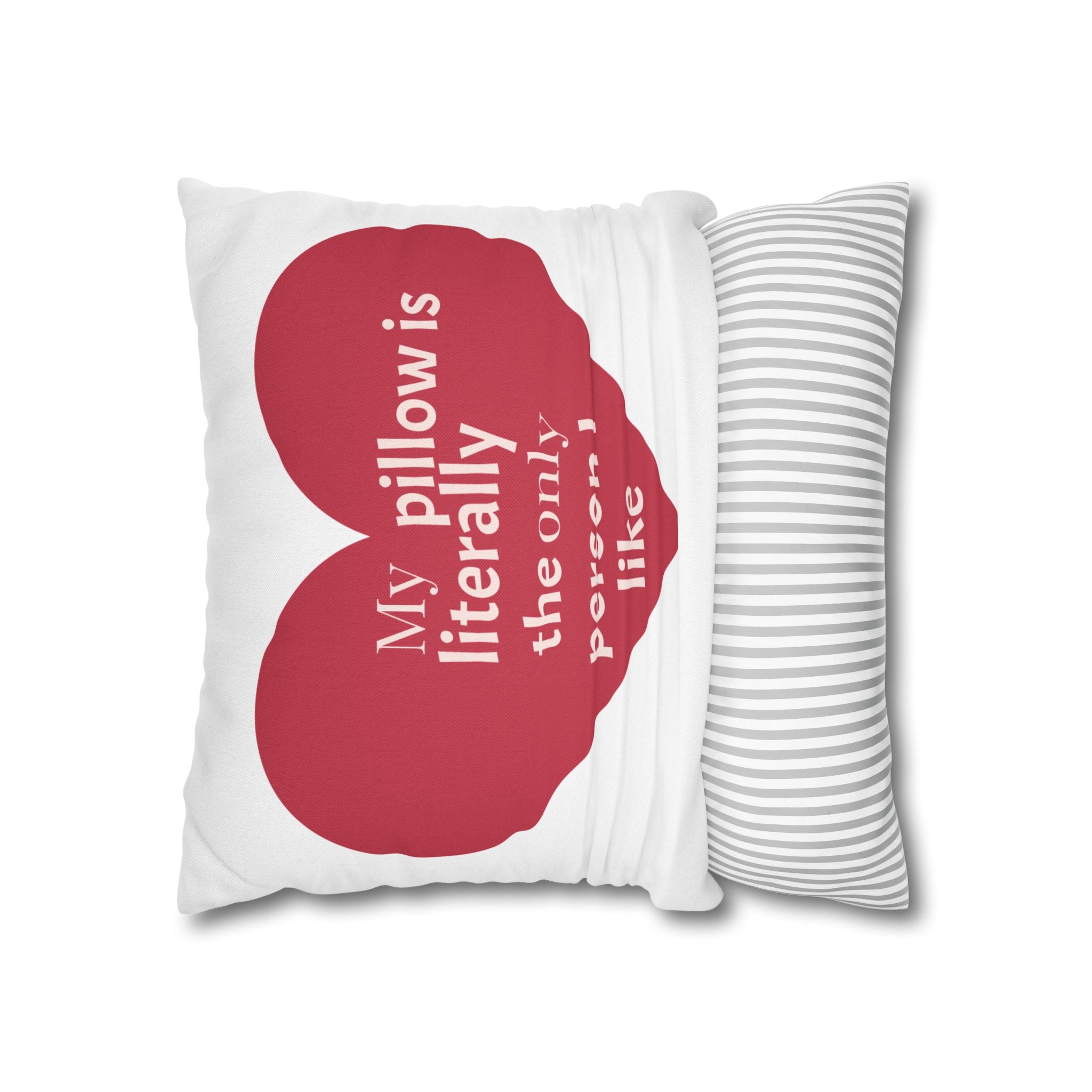 Heartfelt Pillowcase Gift for Couples, Bedroom Decor, Cozy Home Accessory, Funny Quotes, Valentine's Day, Love Gifts