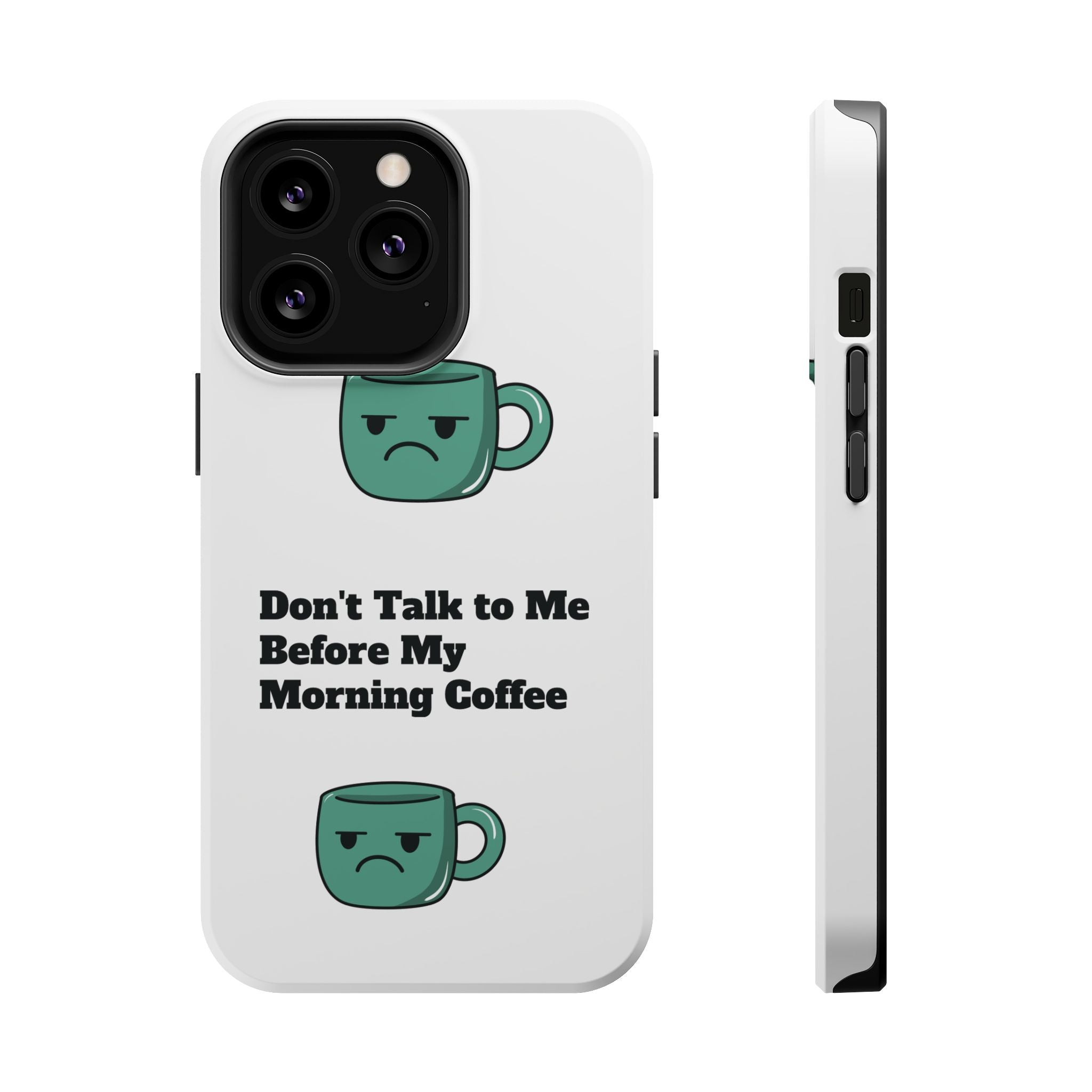 Coffee-Themed Magnetic Phone Cases, Funny Gift for Coffee Lovers, Morning Essential, Quirky Phone Accessories, Unique Merchandise