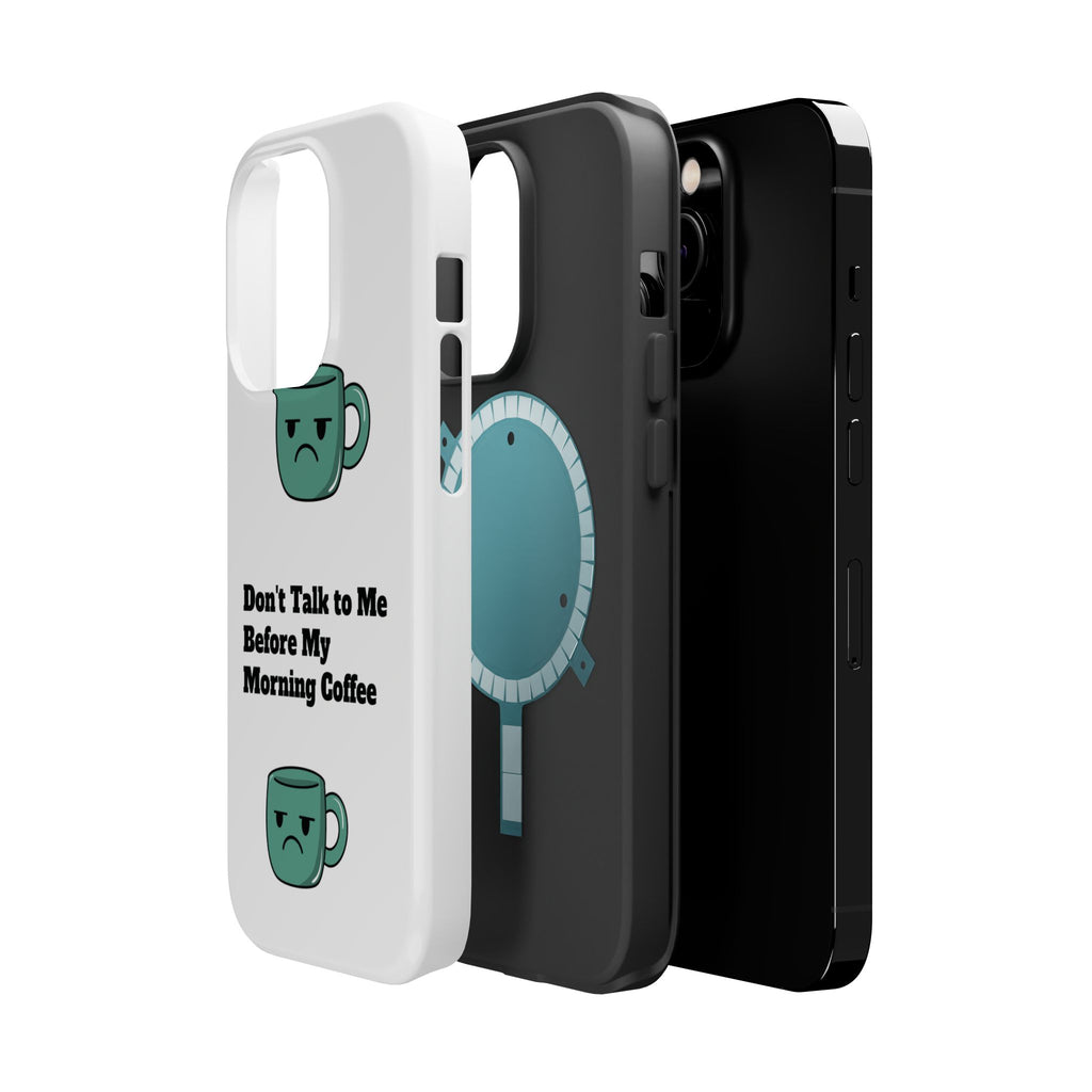 Coffee-Themed Magnetic Phone Cases, Funny Gift for Coffee Lovers, Morning Essential, Quirky Phone Accessories, Unique Merchandise