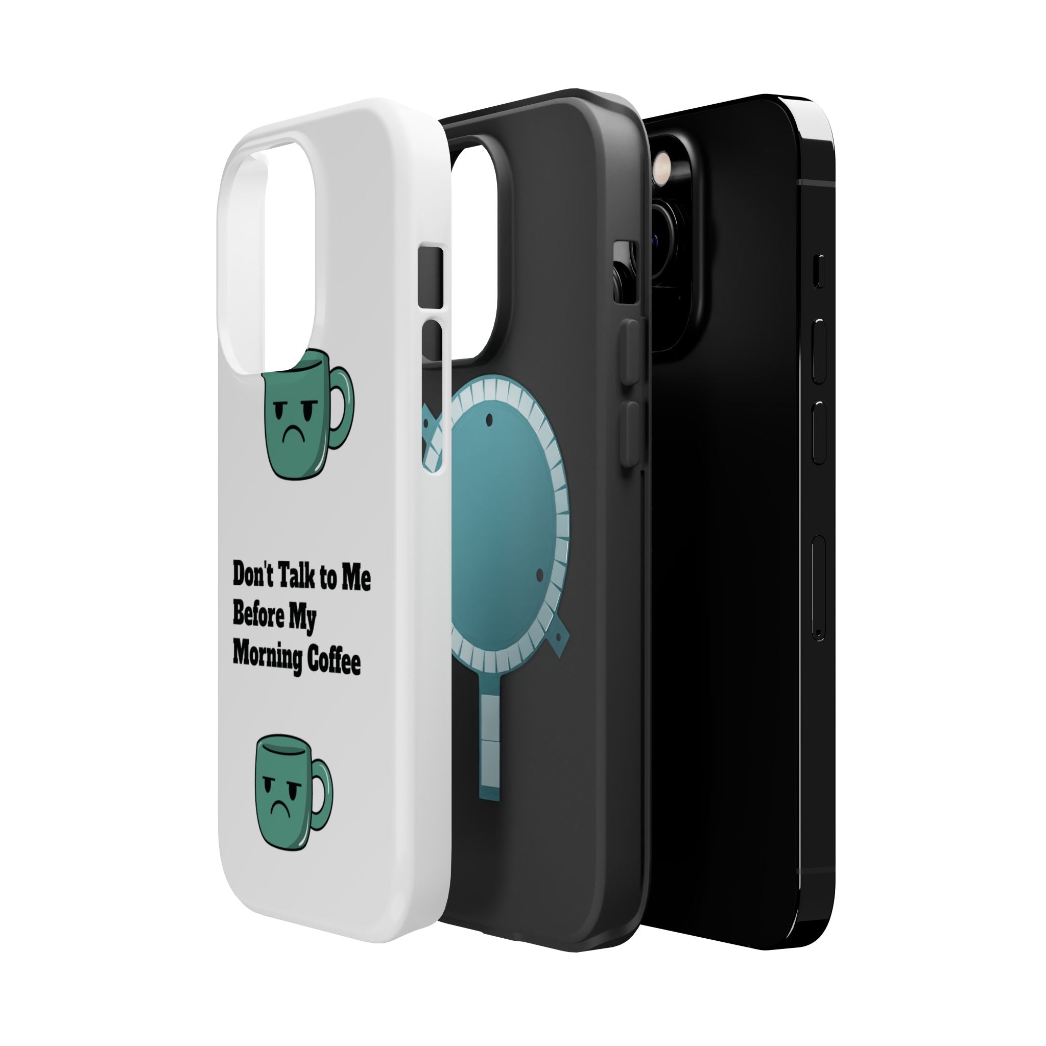 Coffee-Themed Magnetic Phone Cases, Funny Gift for Coffee Lovers, Morning Essential, Quirky Phone Accessories, Unique Merchandise