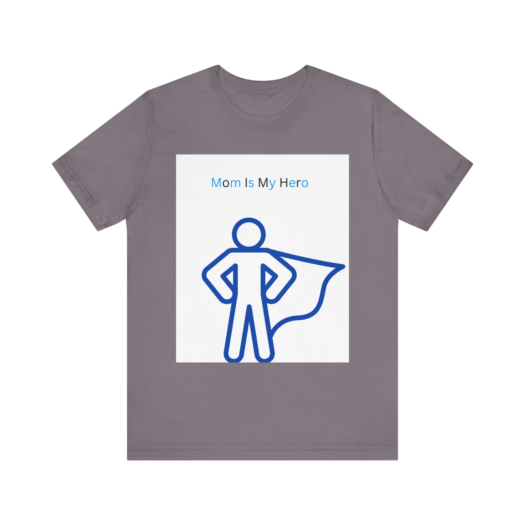 Mom Is My Hero Graphic Tee – Gift for Mother, Superhero Shirt, Family Reunion, Mother's Day, Casual Wear