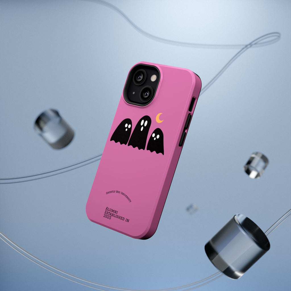 Ghostly Boo University Impact-Resistant Cases, Cute Phone Cover, Halloween Gift, College Student Accessory, Alumni Case
