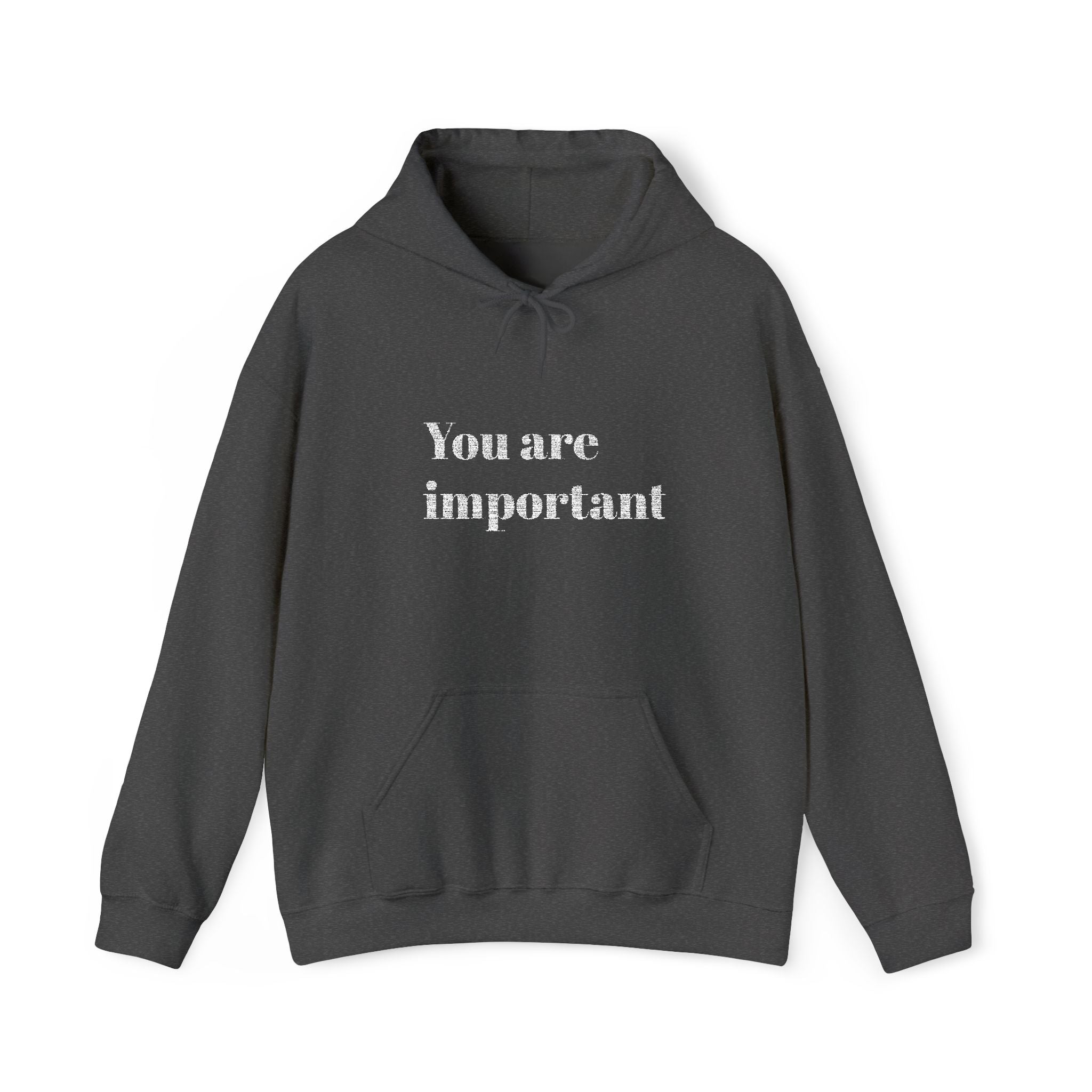 Empowering Hoodie - You Are Important, Motivational Gift, Cozy Sweatshirt, Unisex Fashion, Positive Vibes, Self-Love Apparel