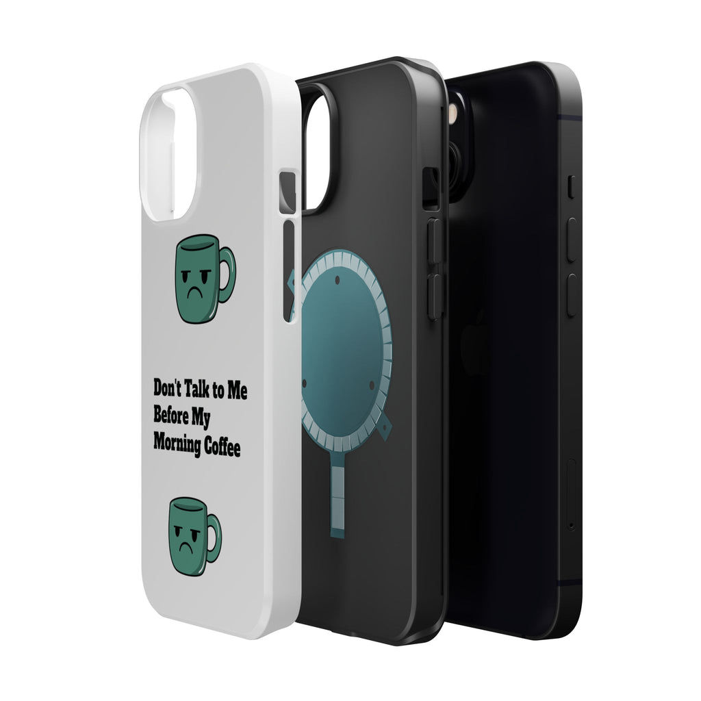 Coffee-Themed Magnetic Phone Cases, Funny Gift for Coffee Lovers, Morning Essential, Quirky Phone Accessories, Unique Merchandise