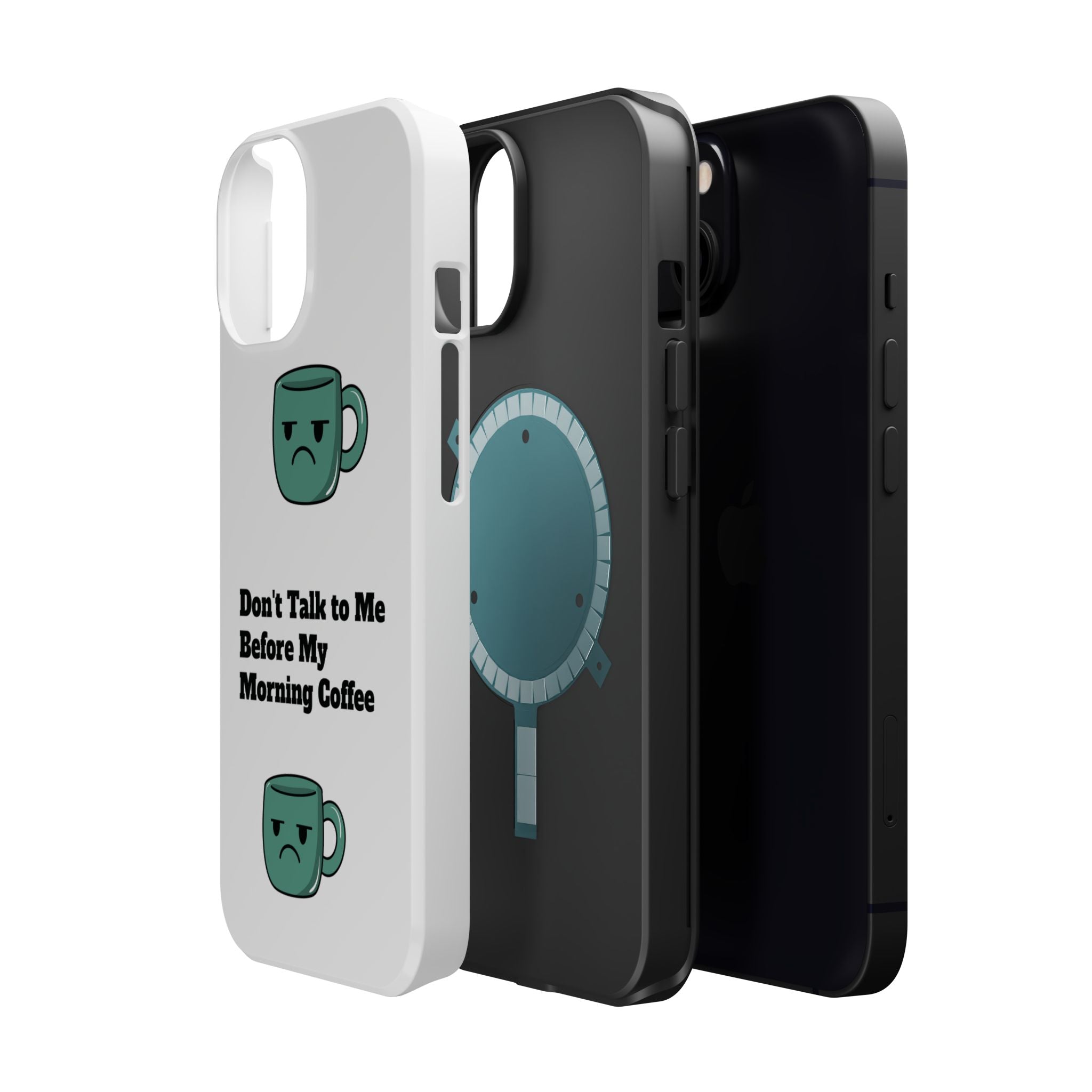 Coffee-Themed Magnetic Phone Cases, Funny Gift for Coffee Lovers, Morning Essential, Quirky Phone Accessories, Unique Merchandise