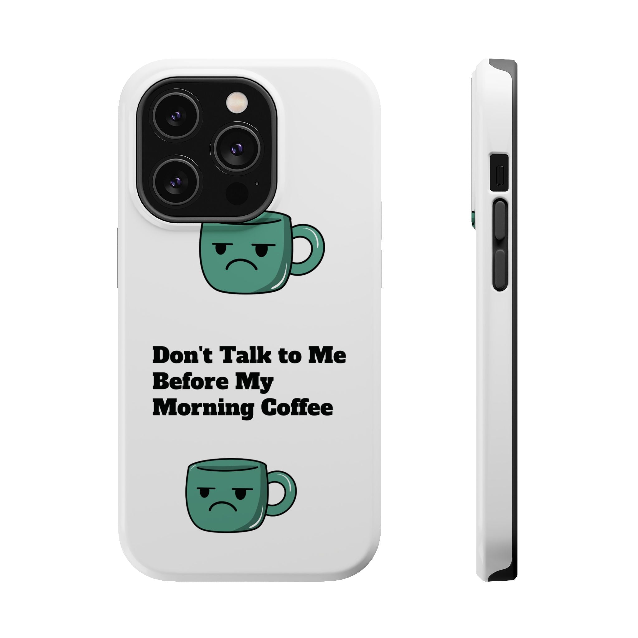Coffee-Themed Magnetic Phone Cases, Funny Gift for Coffee Lovers, Morning Essential, Quirky Phone Accessories, Unique Merchandise