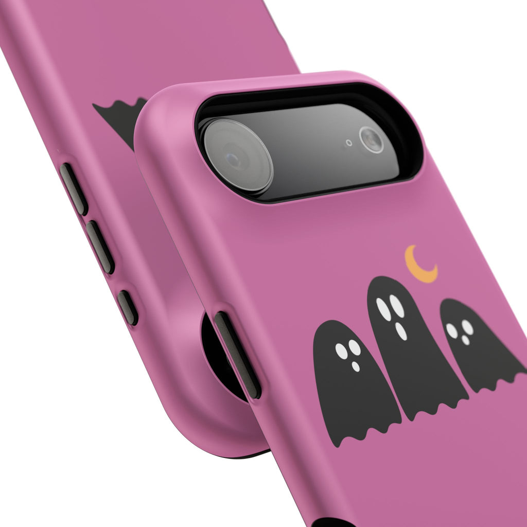 Ghostly Boo University Impact-Resistant Cases, Cute Phone Cover, Halloween Gift, College Student Accessory, Alumni Case