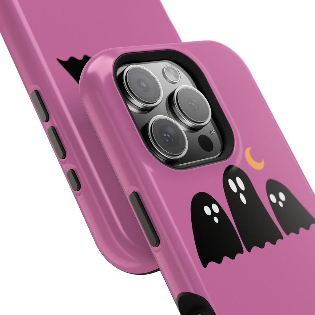 Ghostly Boo University Impact-Resistant Cases, Cute Phone Cover, Halloween Gift, College Student Accessory, Alumni Case