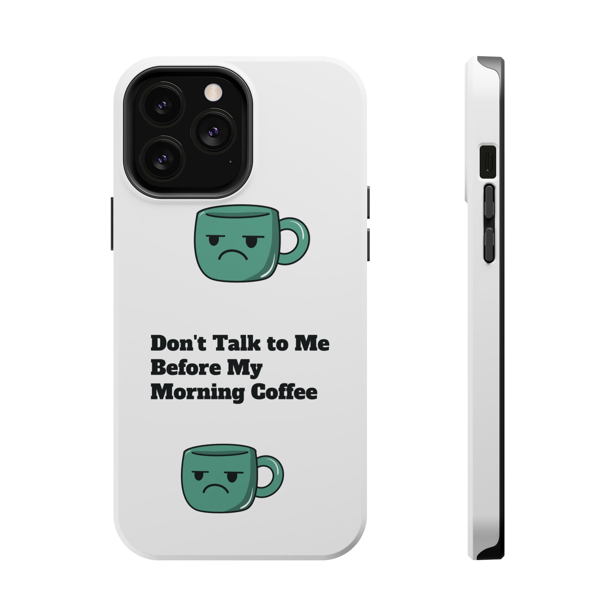 Coffee-Themed Magnetic Phone Cases, Funny Gift for Coffee Lovers, Morning Essential, Quirky Phone Accessories, Unique Merchandise