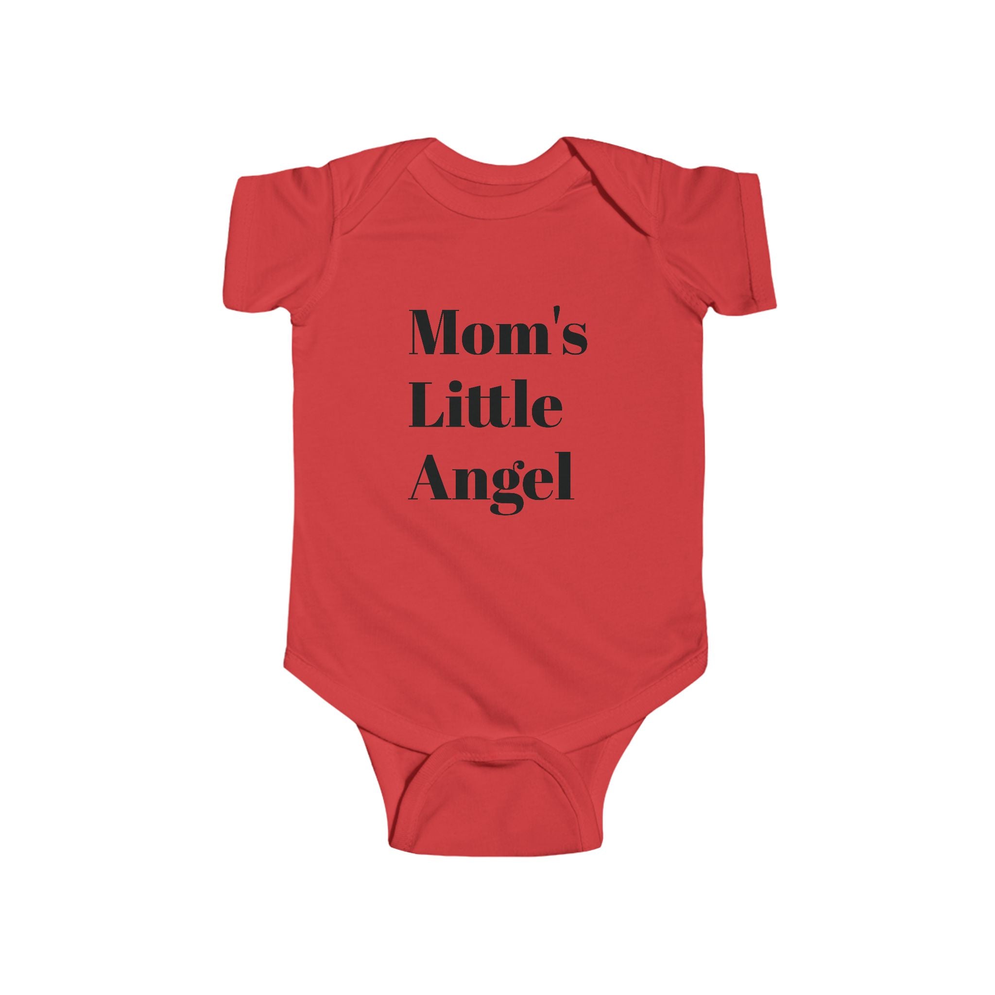 Mom's Little Angel Infant Bodysuit | Cute Baby Outfit, Baby Shower Gift, Newborn Clothes, Angel Themed Onesie, Personalized Baby Gift