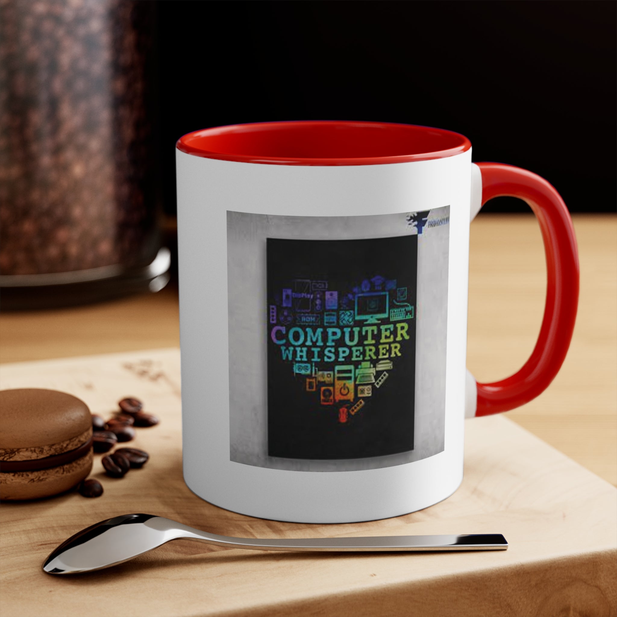 Computer Whisperer Accent Mug - Perfect for Tech Lovers, Coffee Enthusiasts, Gift for Programmers, Office Decor, Colorful Mug