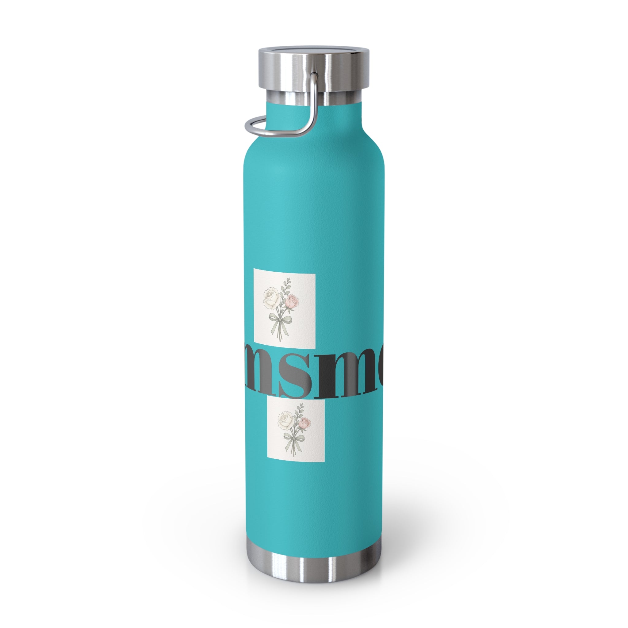 Stylish Insulated Water Bottle, 22oz Floral Stainless Steel, Great for Yoga, Hiking, Eco-Friendly Gifts for Her, Motivational Drinkware