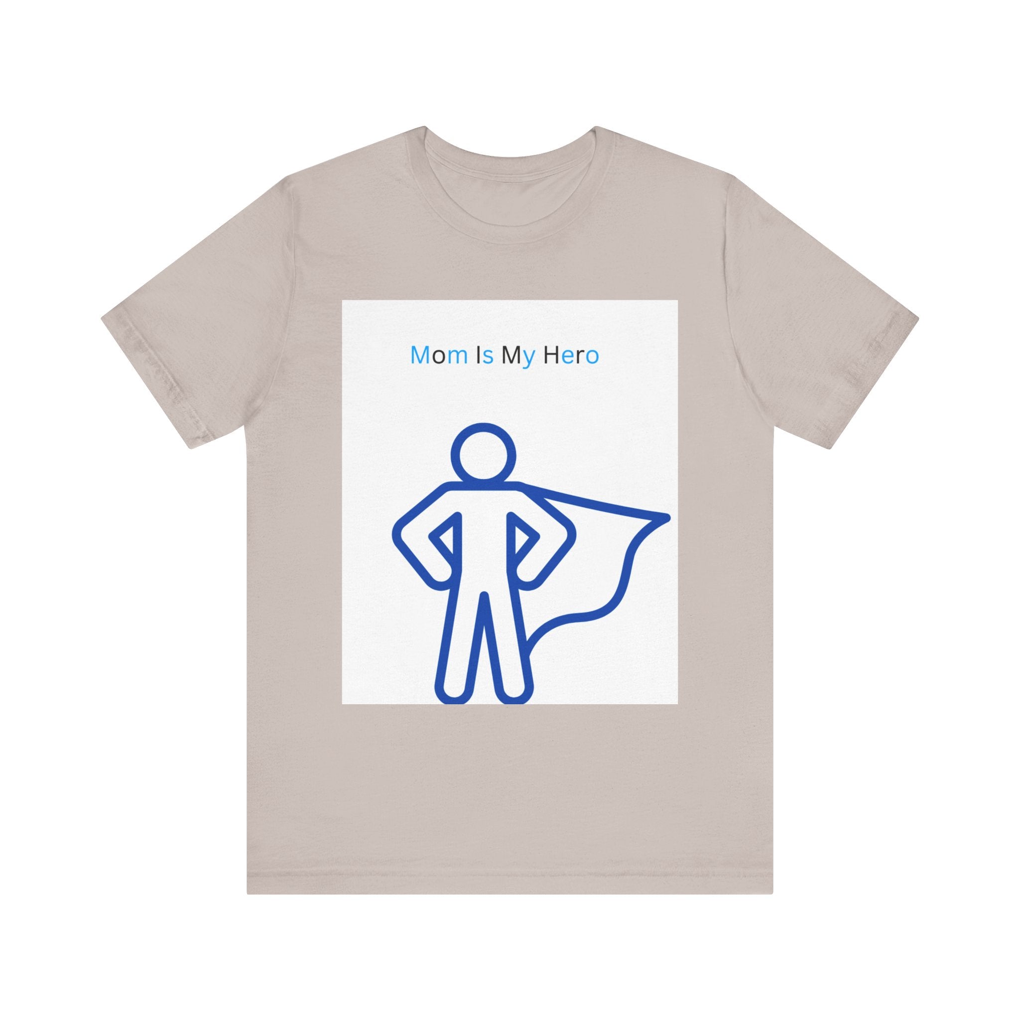 Mom Is My Hero Graphic Tee – Gift for Mother, Superhero Shirt, Family Reunion, Mother's Day, Casual Wear