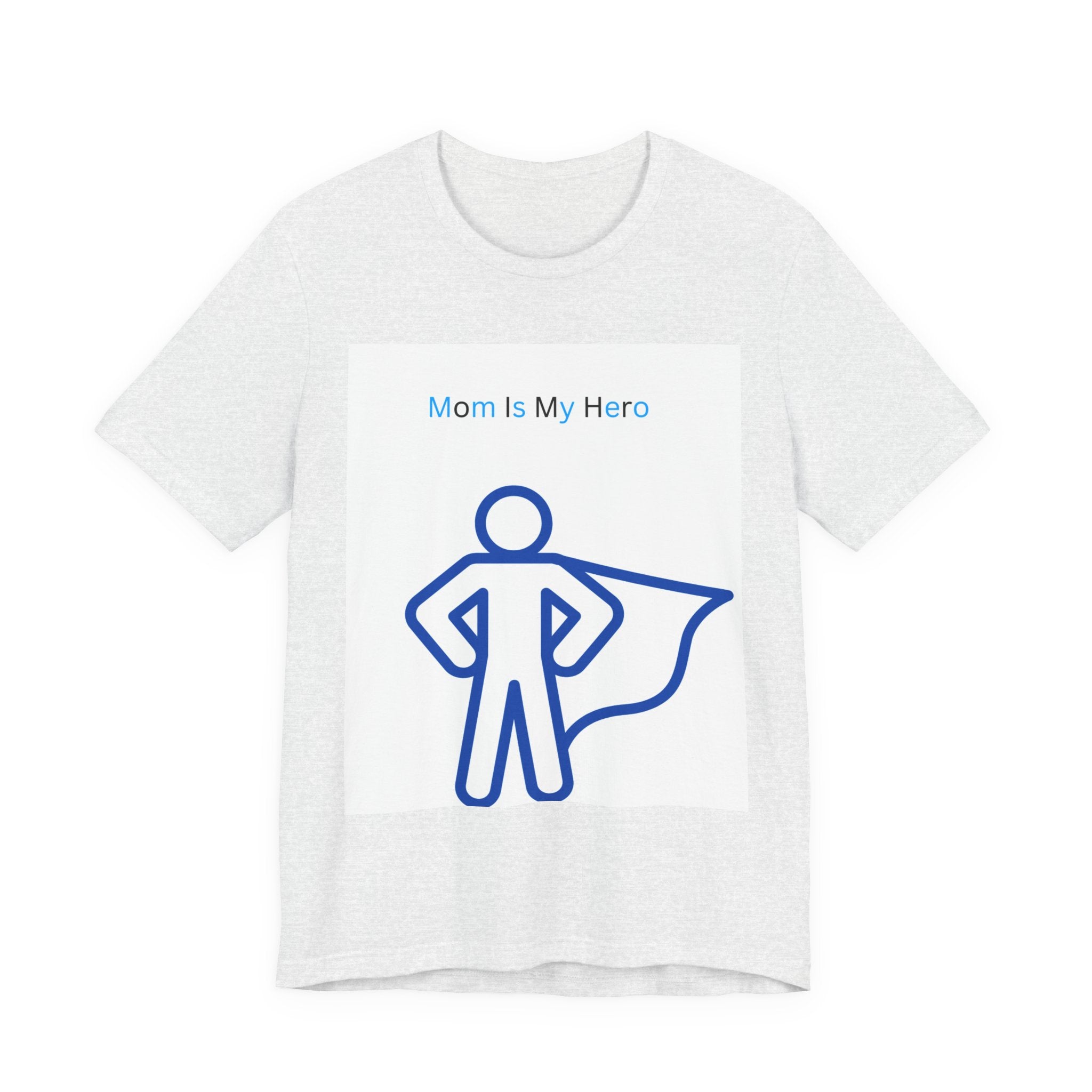 Mom Is My Hero Graphic Tee – Gift for Mother, Superhero Shirt, Family Reunion, Mother's Day, Casual Wear