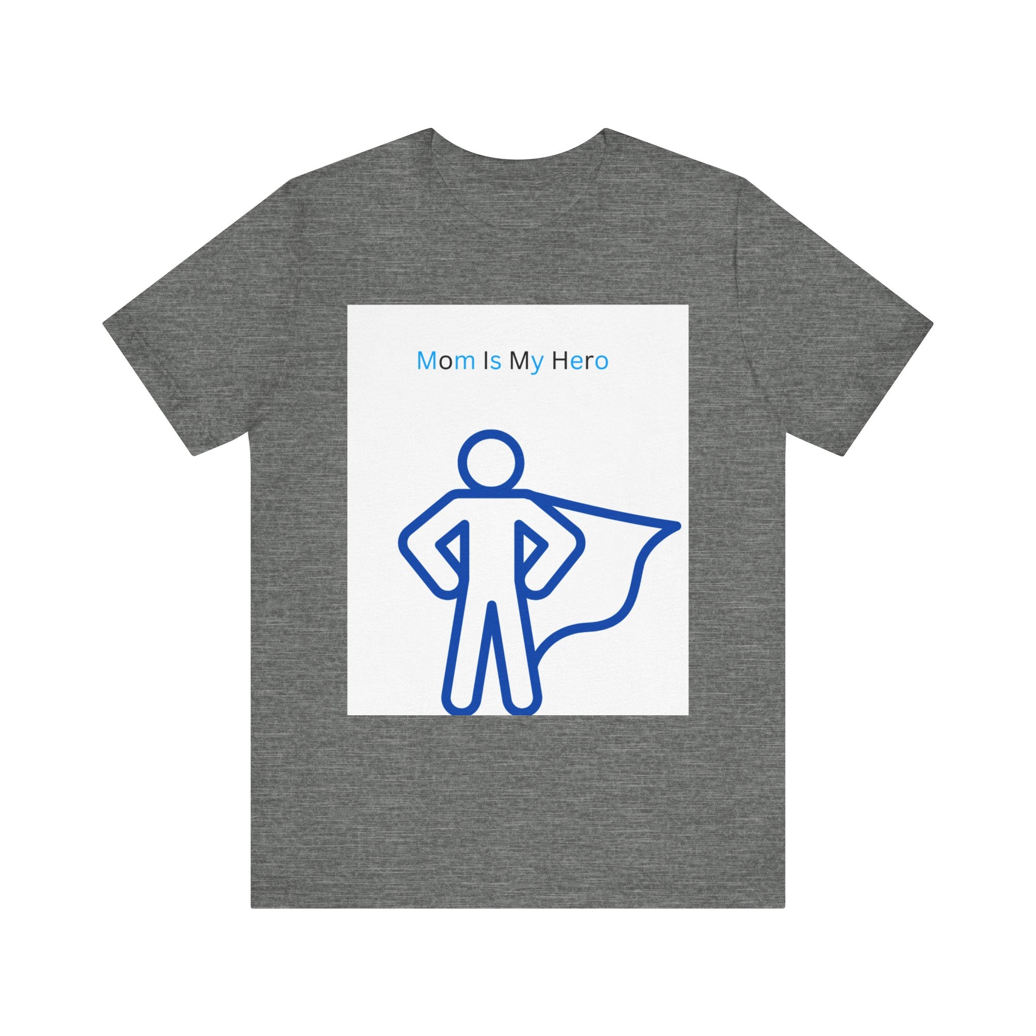 Mom Is My Hero Graphic Tee – Gift for Mother, Superhero Shirt, Family Reunion, Mother's Day, Casual Wear