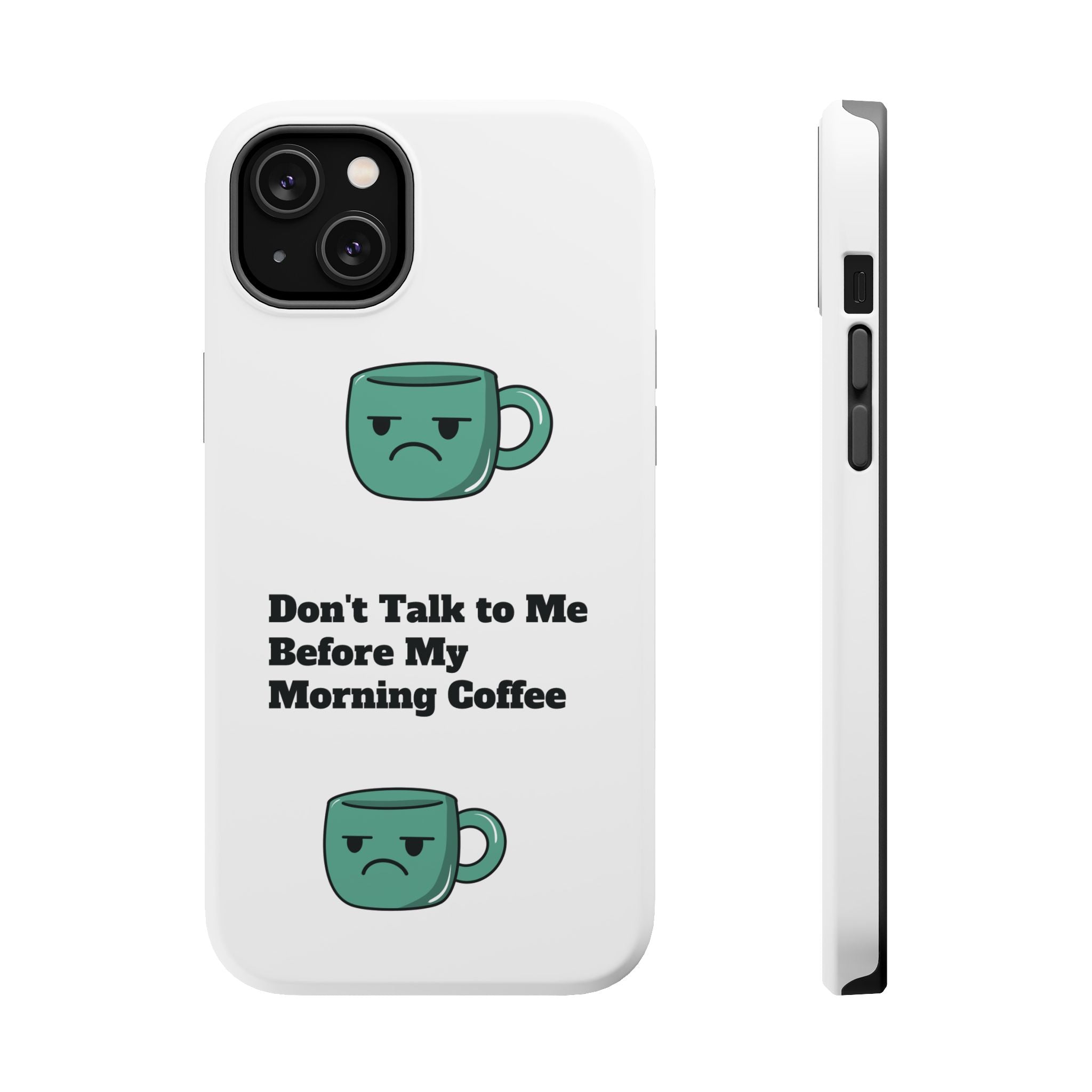 Coffee-Themed Magnetic Phone Cases, Funny Gift for Coffee Lovers, Morning Essential, Quirky Phone Accessories, Unique Merchandise