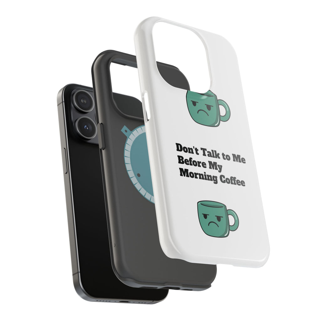 Coffee-Themed Magnetic Phone Cases, Funny Gift for Coffee Lovers, Morning Essential, Quirky Phone Accessories, Unique Merchandise